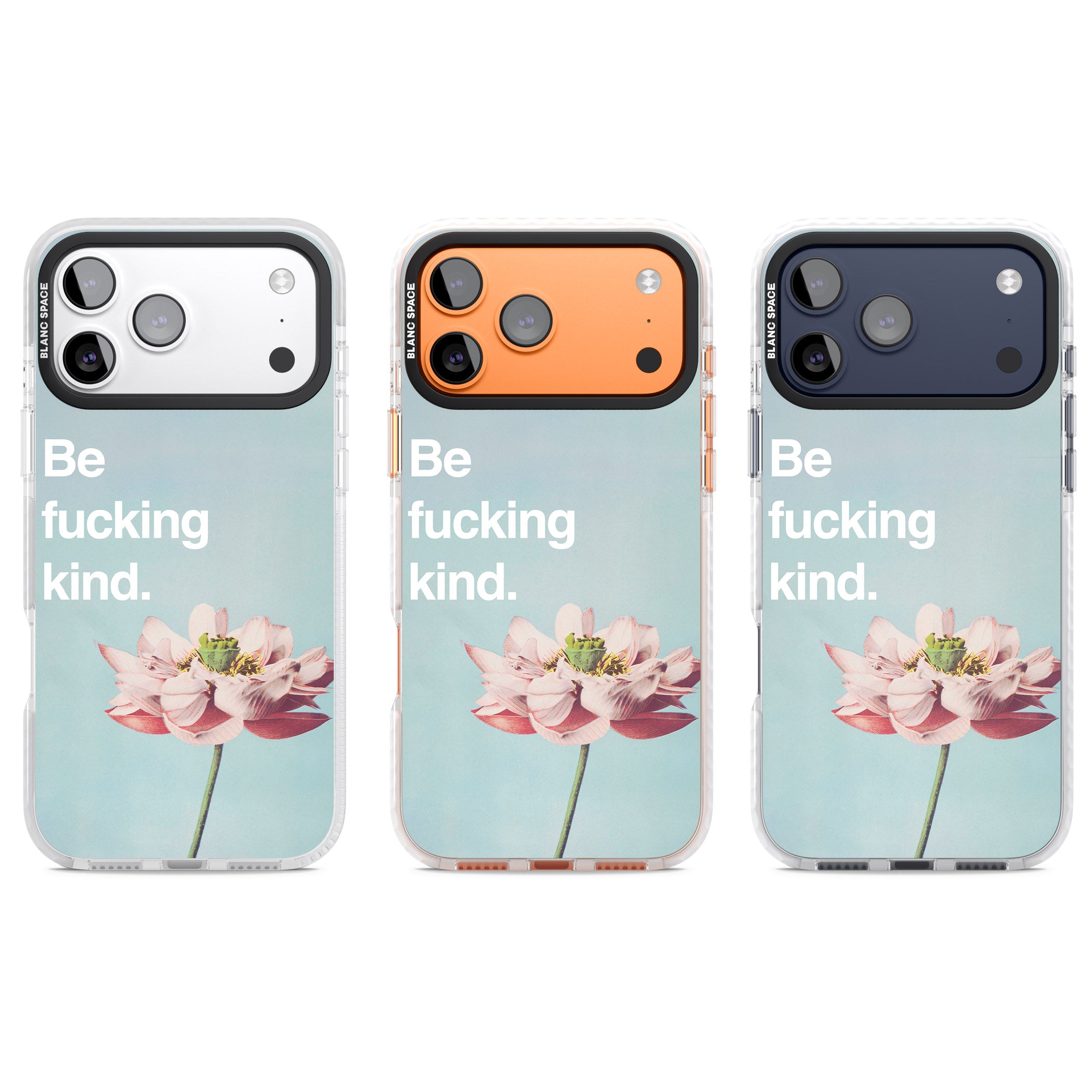 Be F*Cking Kind iPhone 17 Pro Impact Pro Clear Phone Case APT Impact Protection