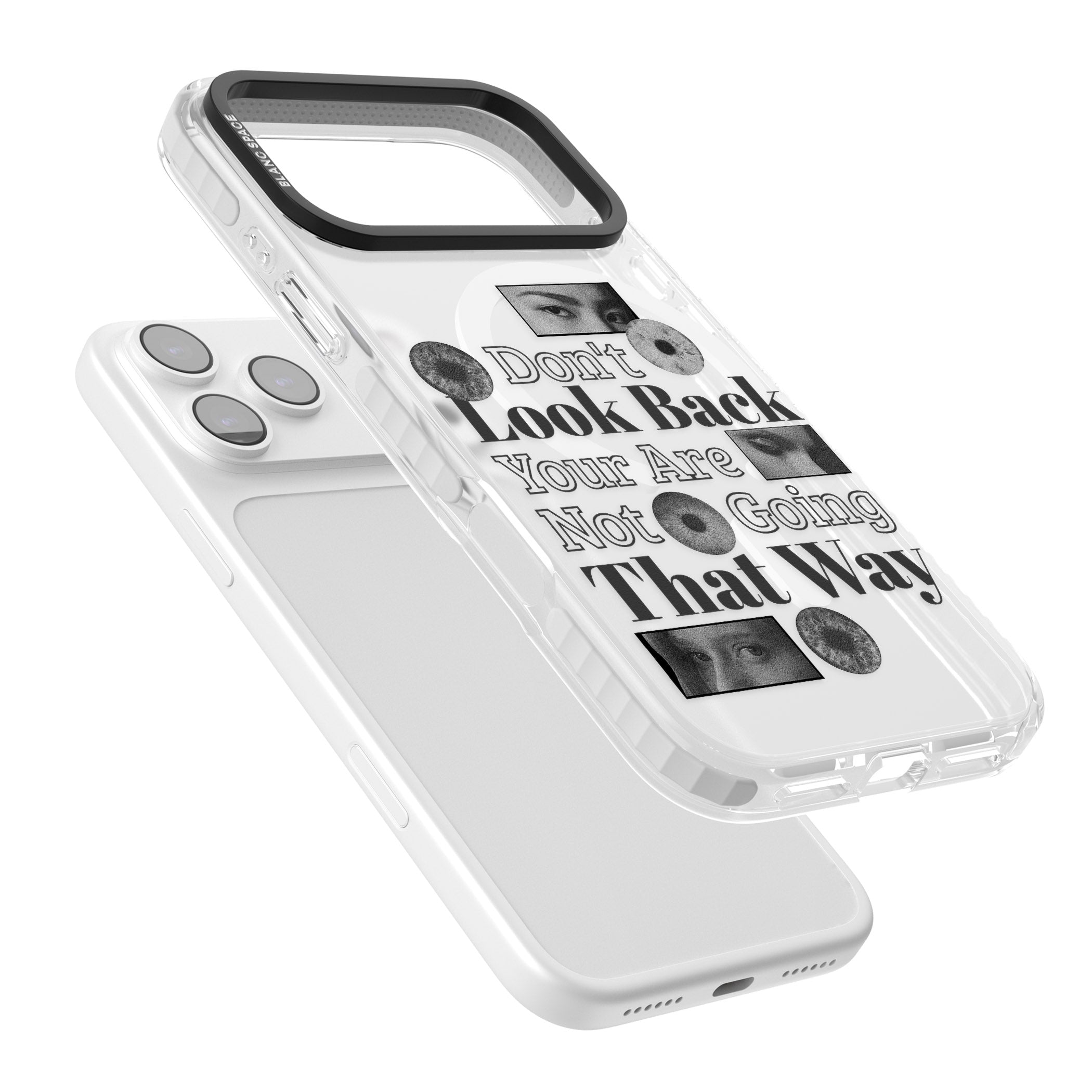 Dont Look Back iPhone 17 Pro Max Impact Pro Clear Phone Case Colours