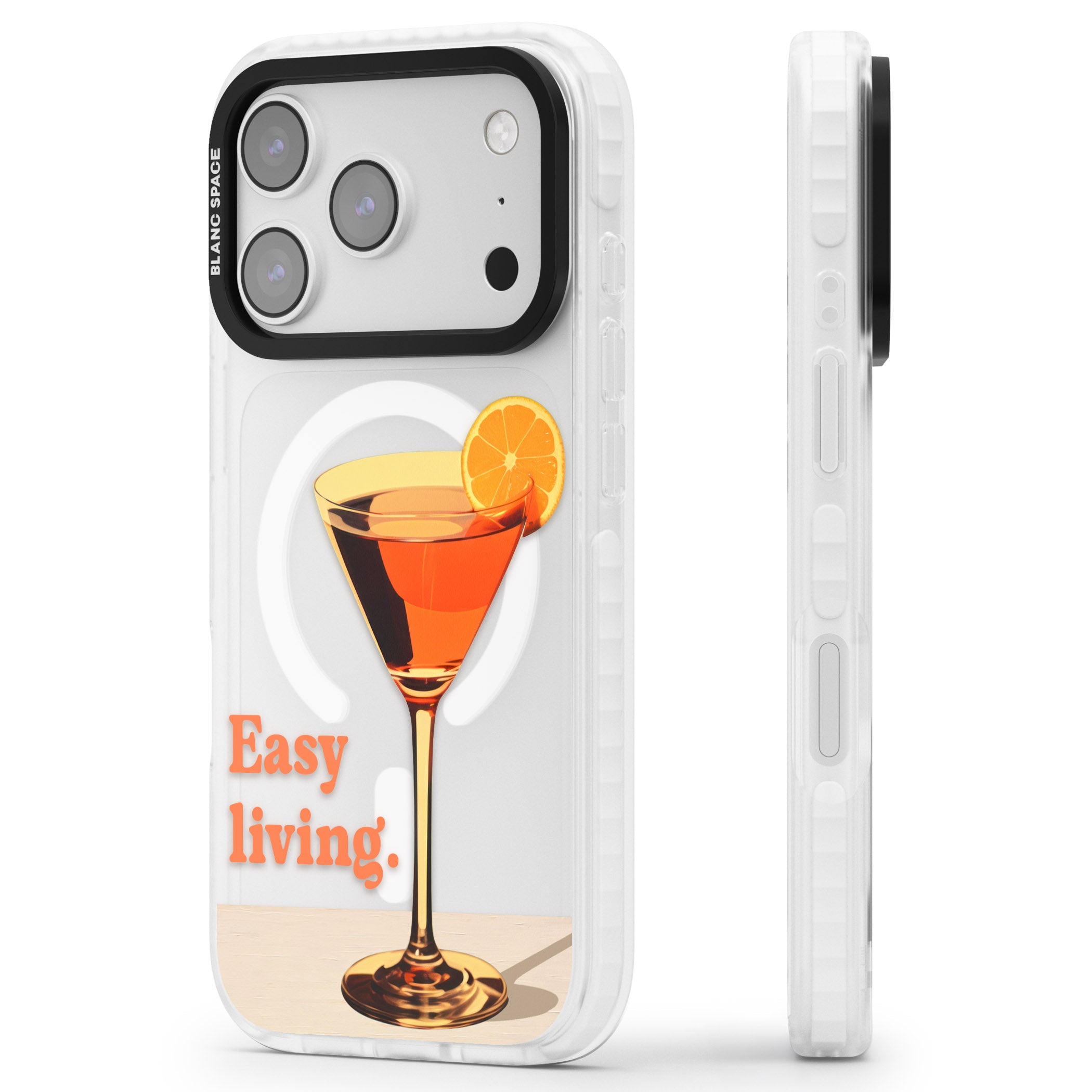 Easy Living iPhone 17 Pro Impact Pro Clear Phone Case Side Profile