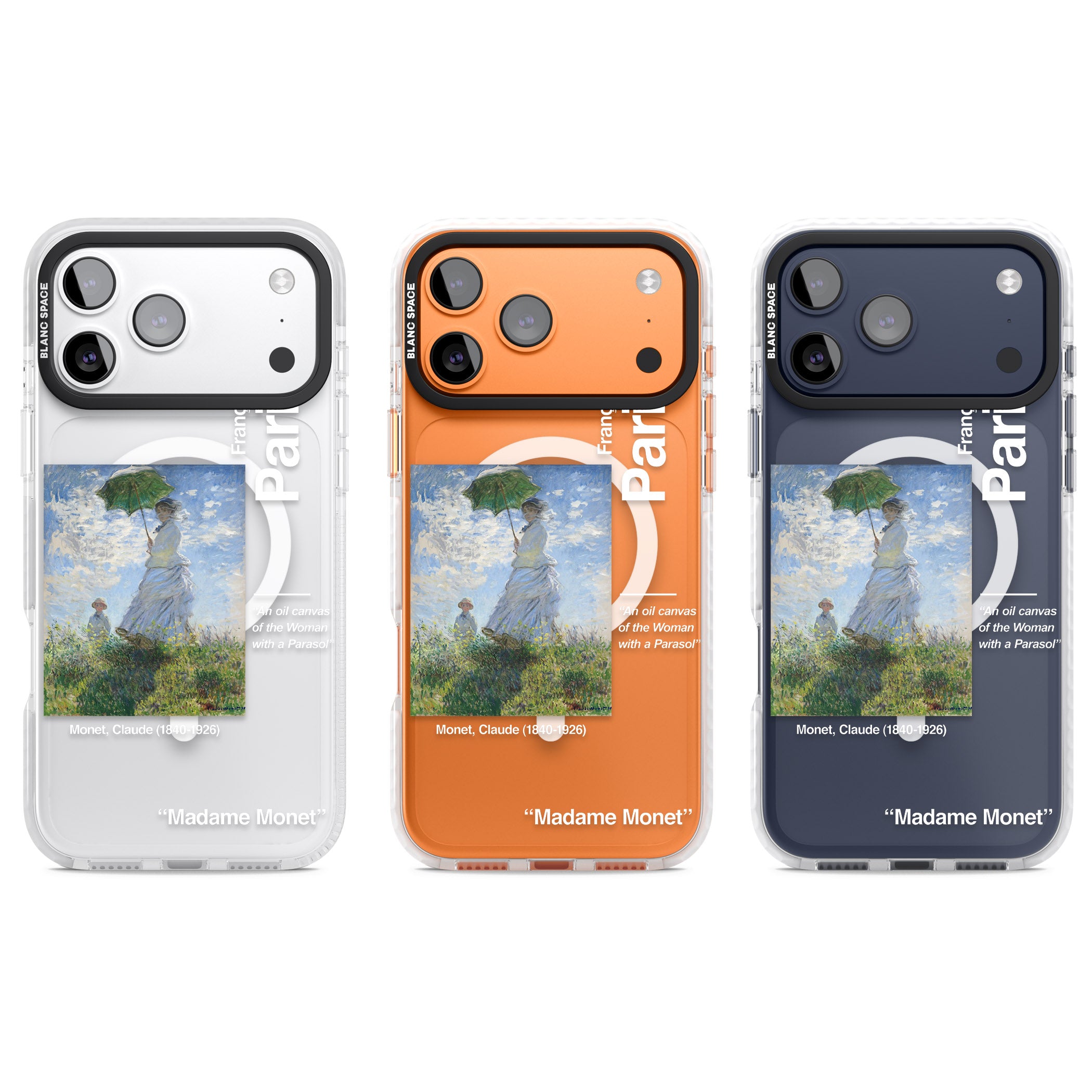 Madame Monet And Her Son iPhone 17 Pro Impact Pro Clear Phone Case APT Impact Protection