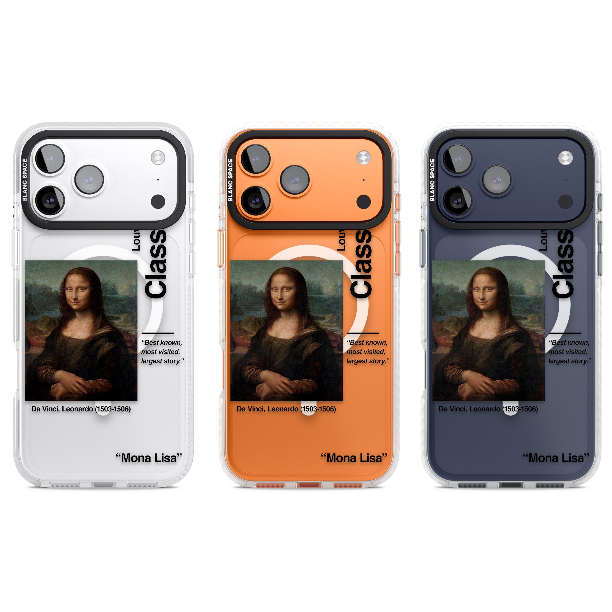 Mona Lisa Leonardo Da Vinci iPhone 17 Pro Impact Pro Clear Phone Case APT Impact Protection