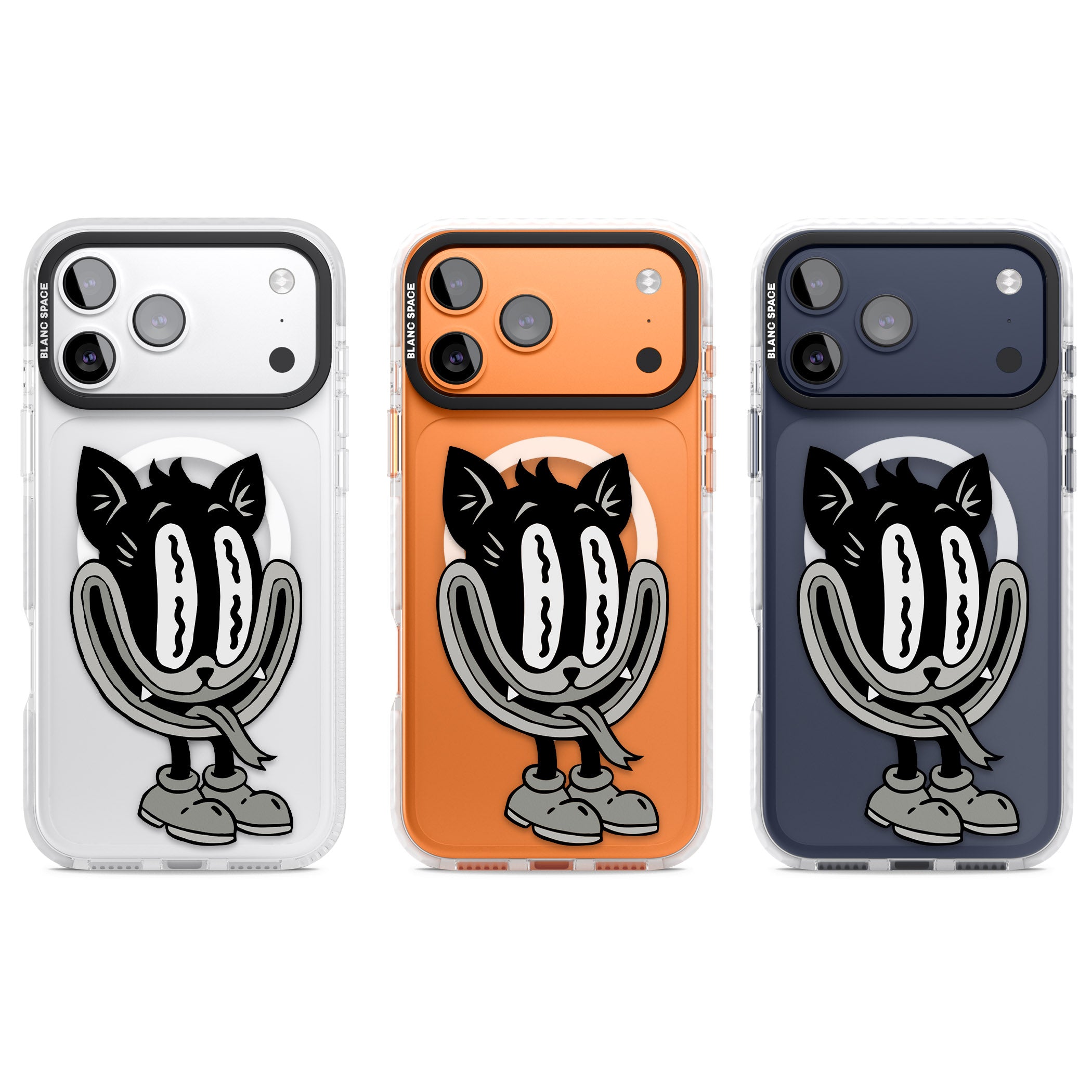 Faded Feline iPhone 17 Pro Impact Pro Clear Phone Case APT Impact Protection