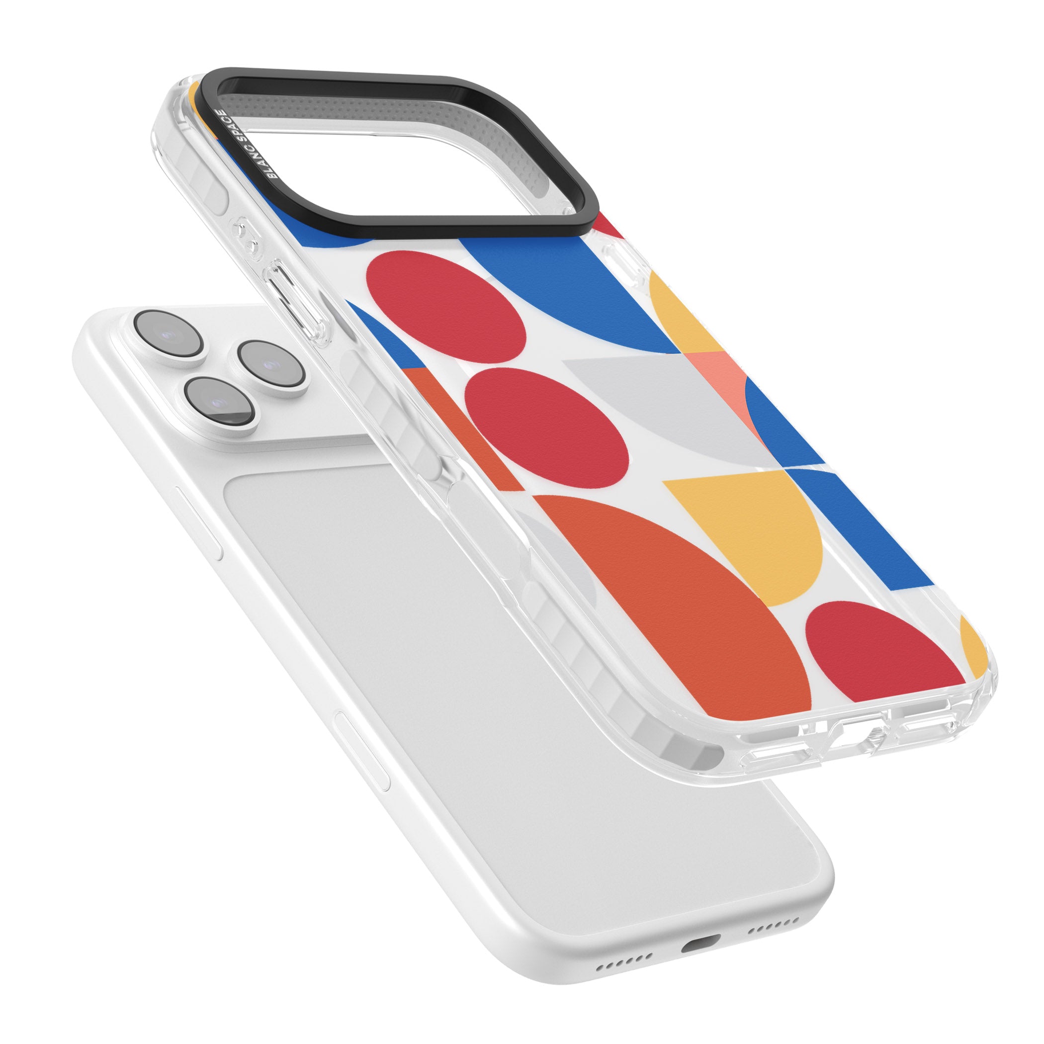 Abstract Colorful Geometric iPhone 17 Pro Impact Pro Clear Phone Case Colours