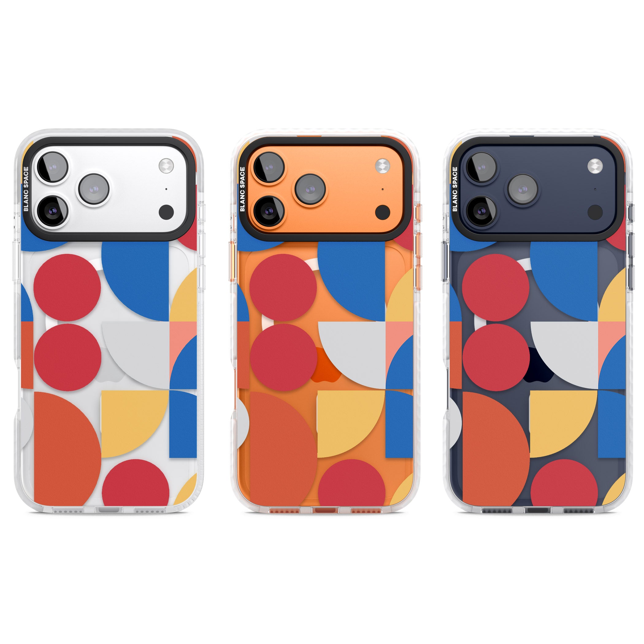 Abstract Colorful Geometric iPhone 17 Pro Impact Pro Clear Phone Case APT Impact Protection