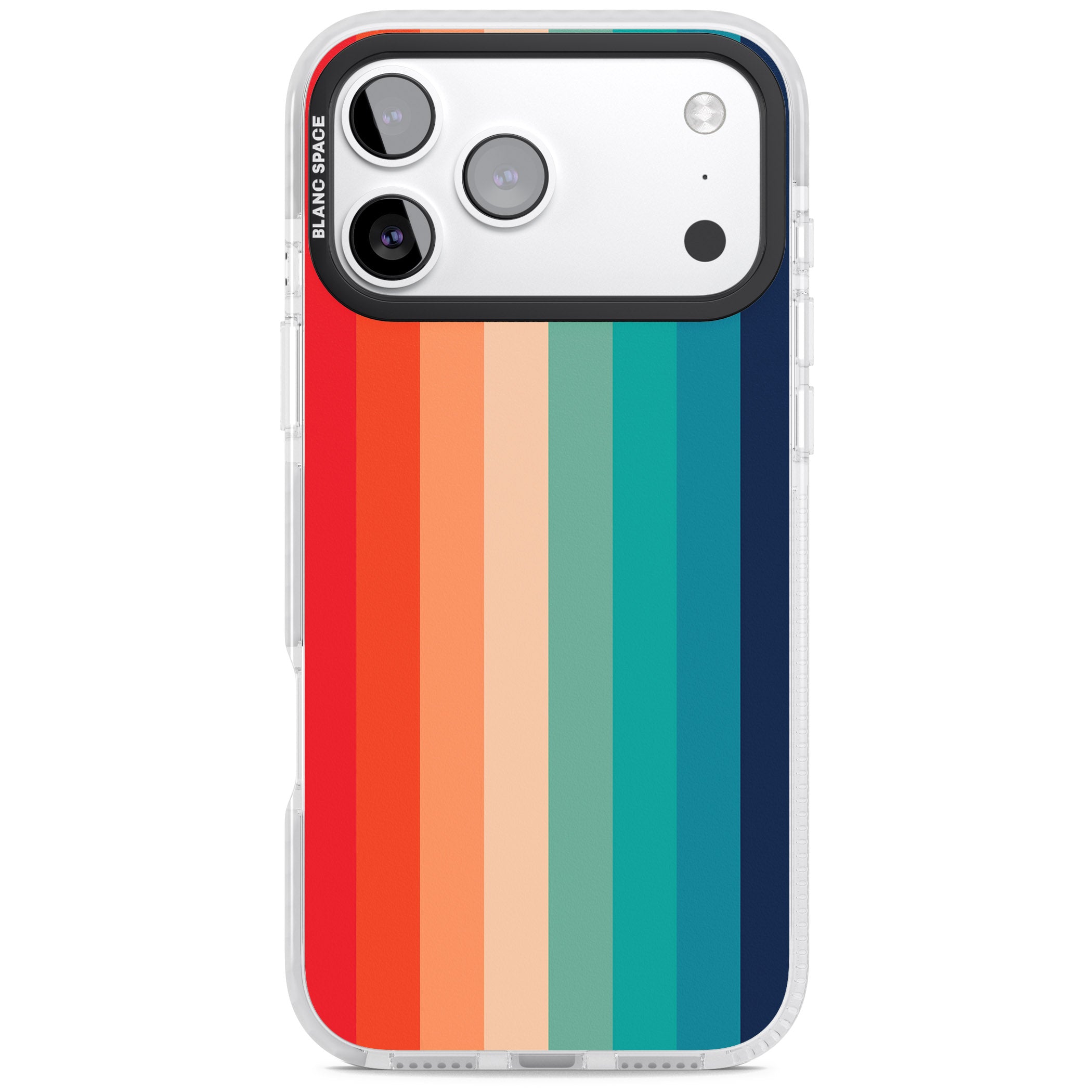 Retro 70'S Colour Palette iPhone 17 Pro Impact Pro Clear Phone Case