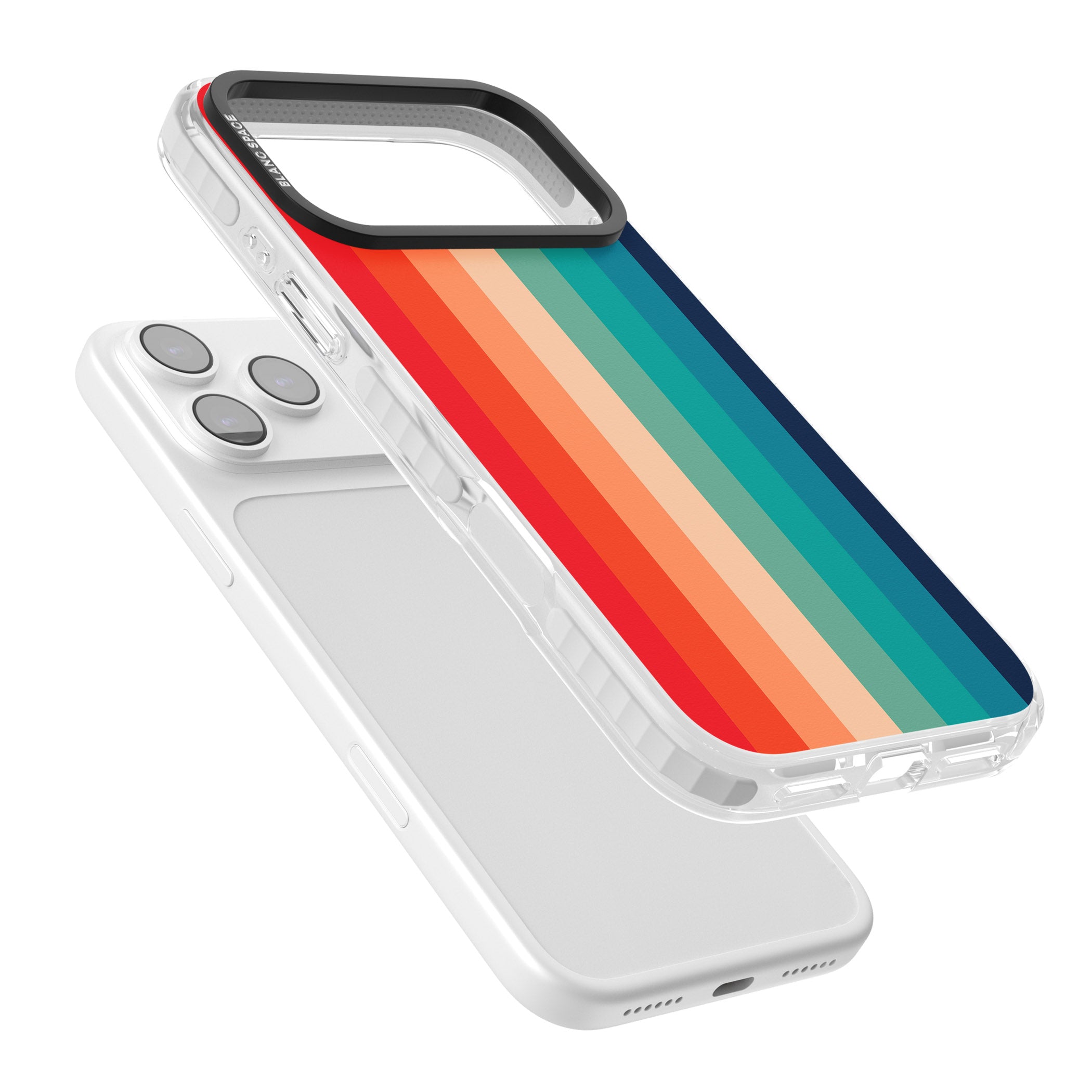 Retro 70'S Colour Palette iPhone 17 Pro Impact Pro Clear Phone Case Colours