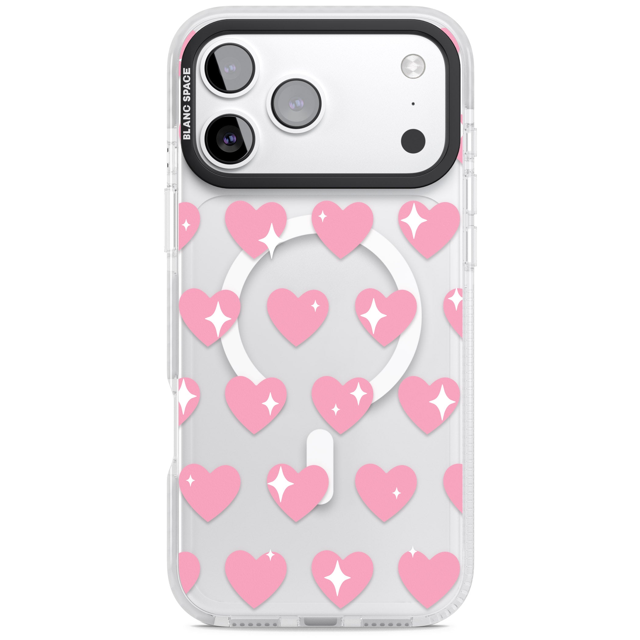 Sweet Hearts iPhone 17 Pro Impact Pro Clear Phone Case
