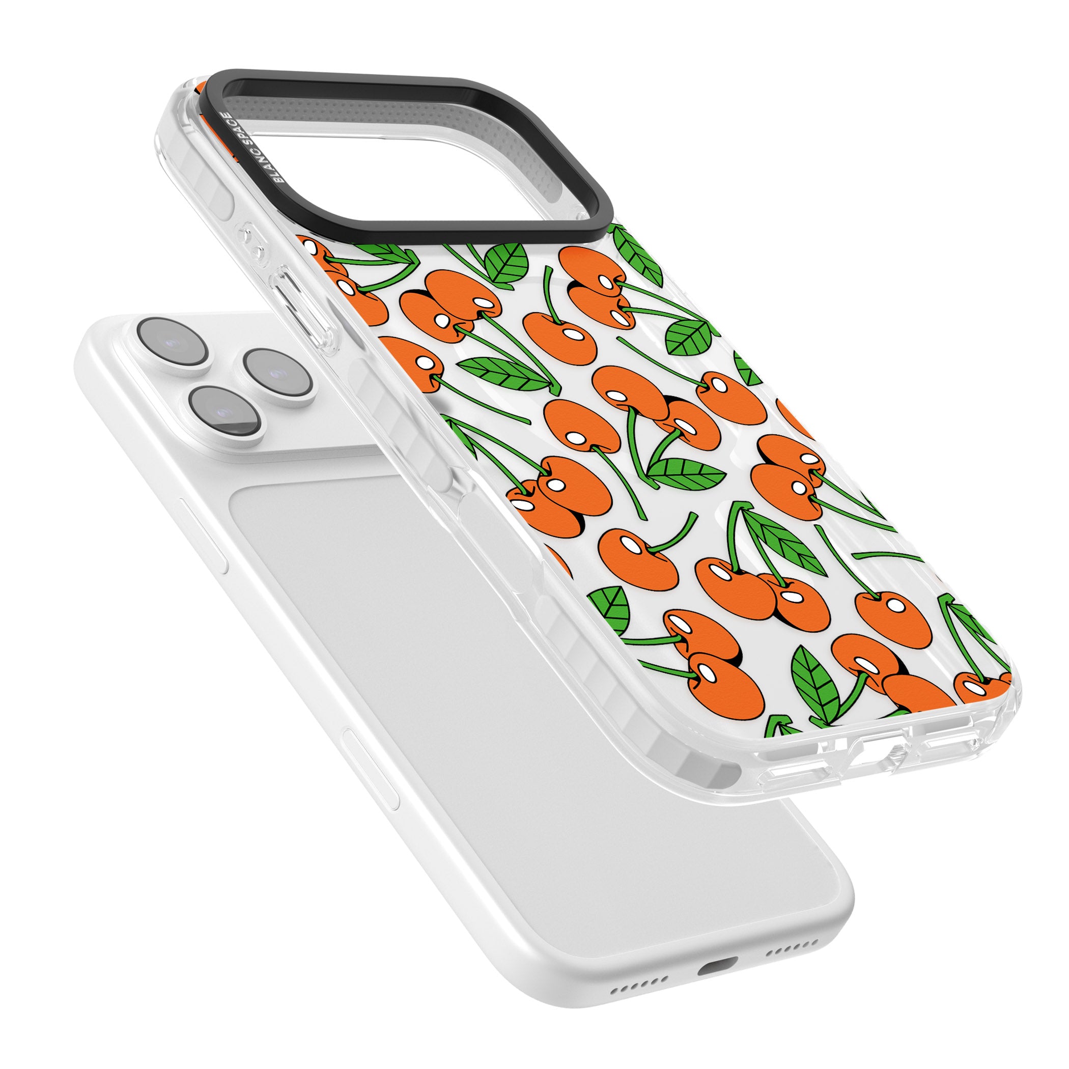 Orchard Fresh Cherries iPhone 17 Pro Impact Pro Clear Phone Case Colours