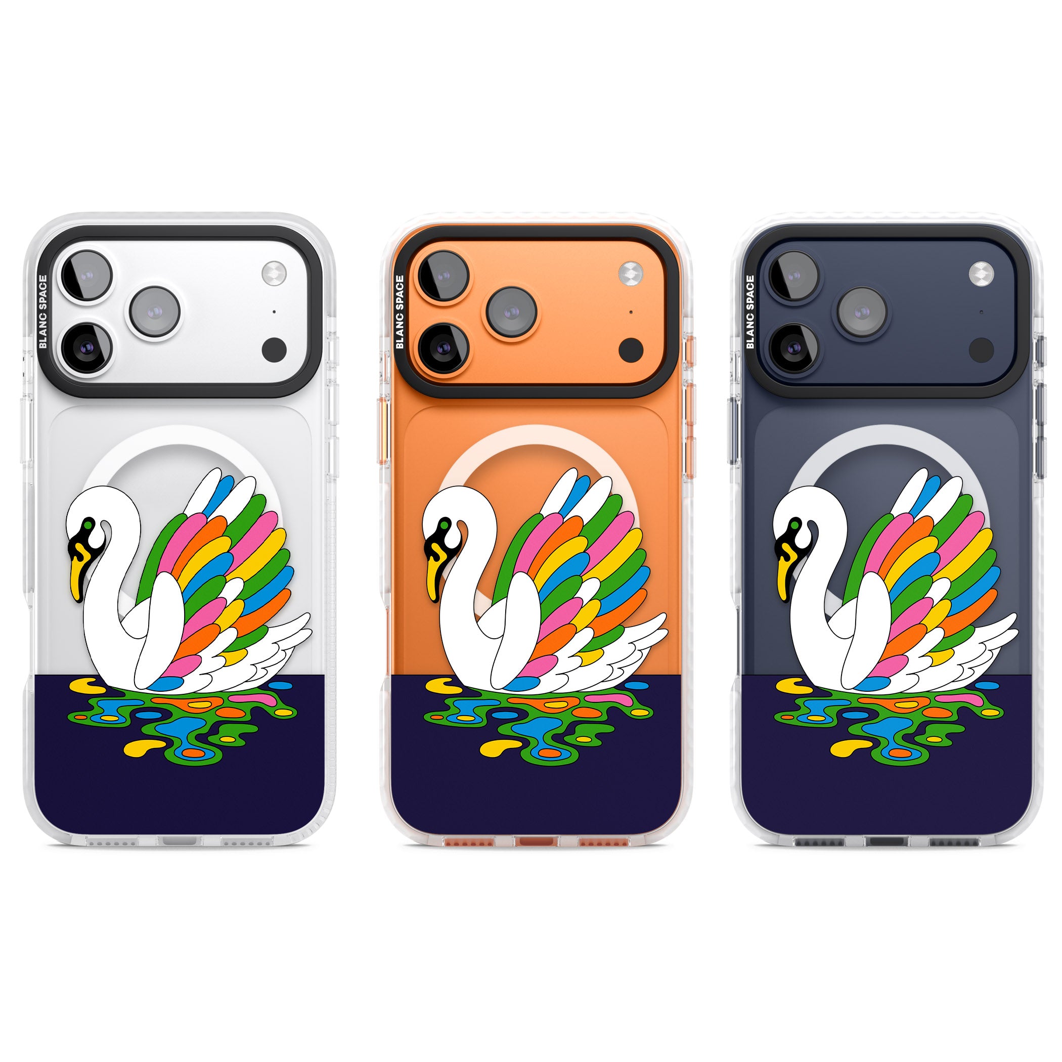 Serene Swan iPhone 17 Pro Impact Pro Clear Phone Case APT Impact Protection