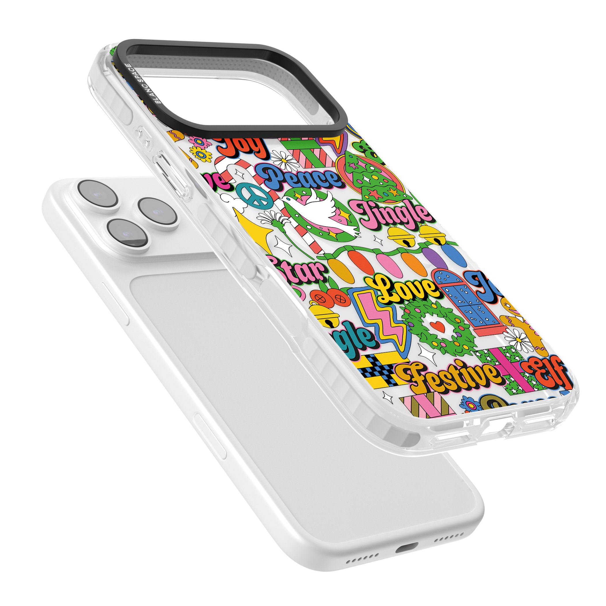 Peace & Festivities iPhone 17 Pro Impact Pro Clear Phone Case Colours