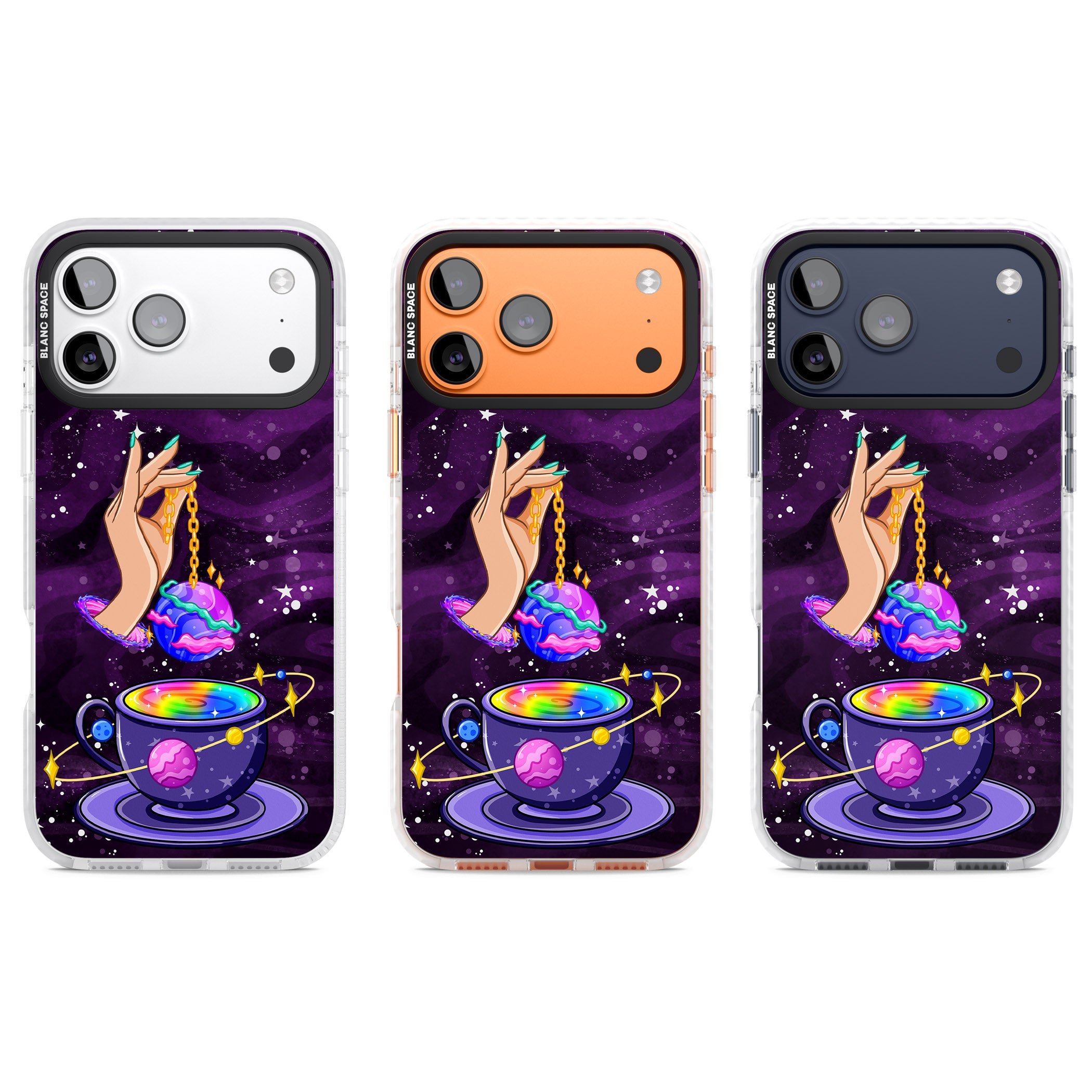 Space Tea iPhone 17 Pro Impact Pro Clear Phone Case APT Impact Protection