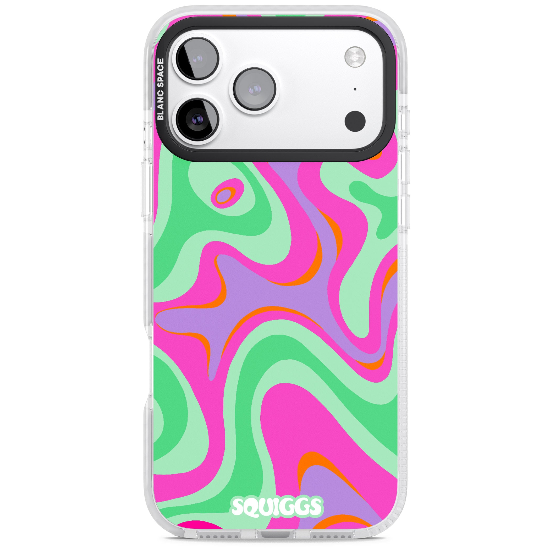 Pink Lava iPhone 17 Pro Impact Pro Clear Phone Case