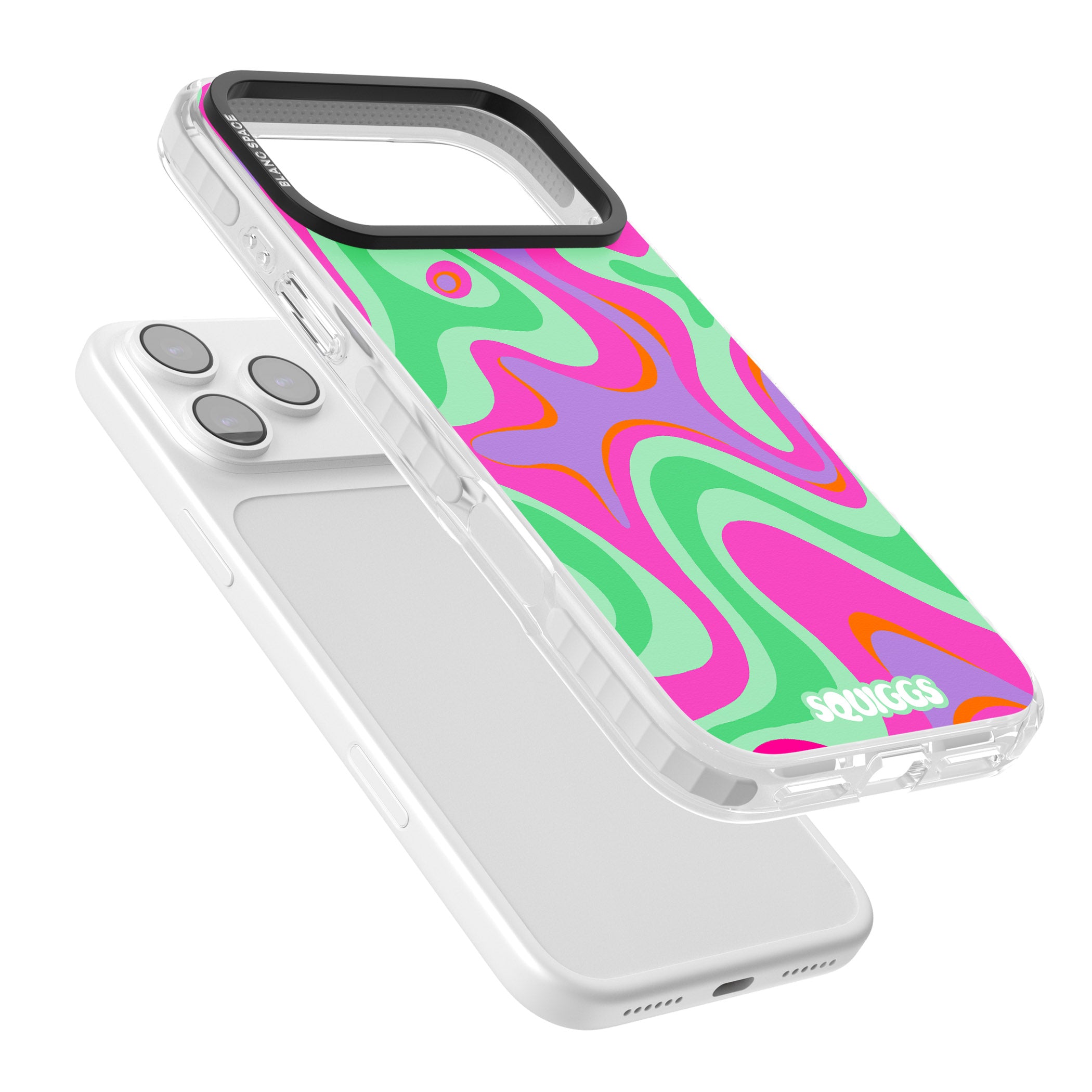 Pink Lava iPhone 17 Pro Impact Pro Clear Phone Case Colours