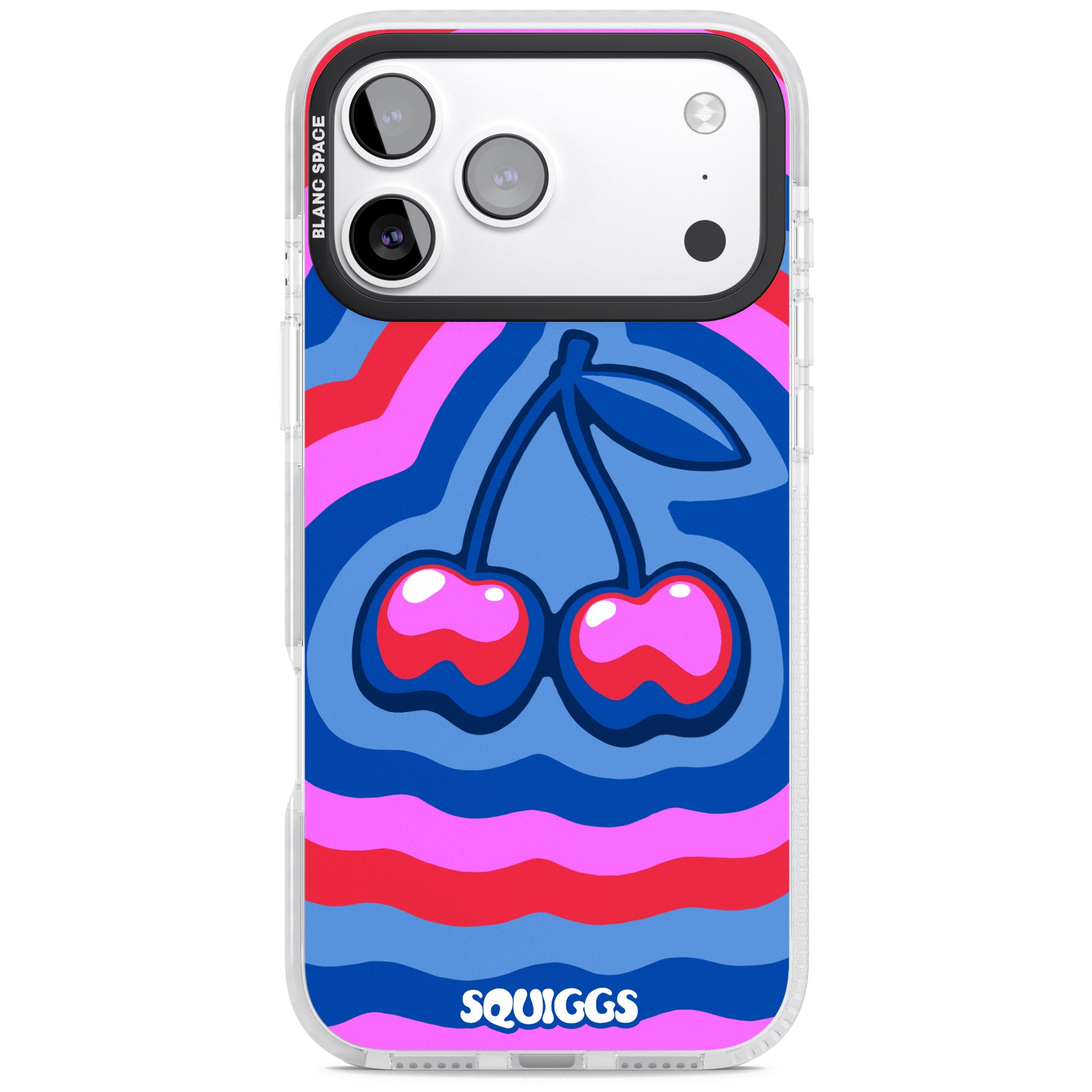 Cherry Rainbow iPhone 17 Pro Impact Pro Clear Phone Case