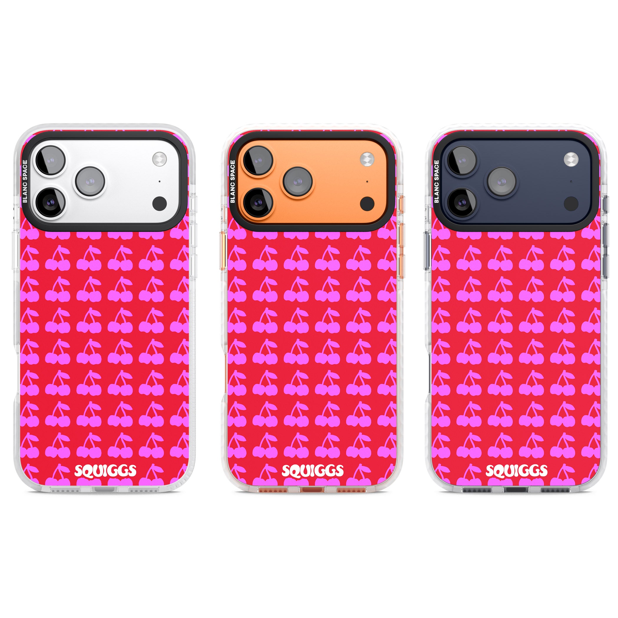 Red Cherries iPhone 17 Pro Impact Pro Clear Phone Case APT Impact Protection