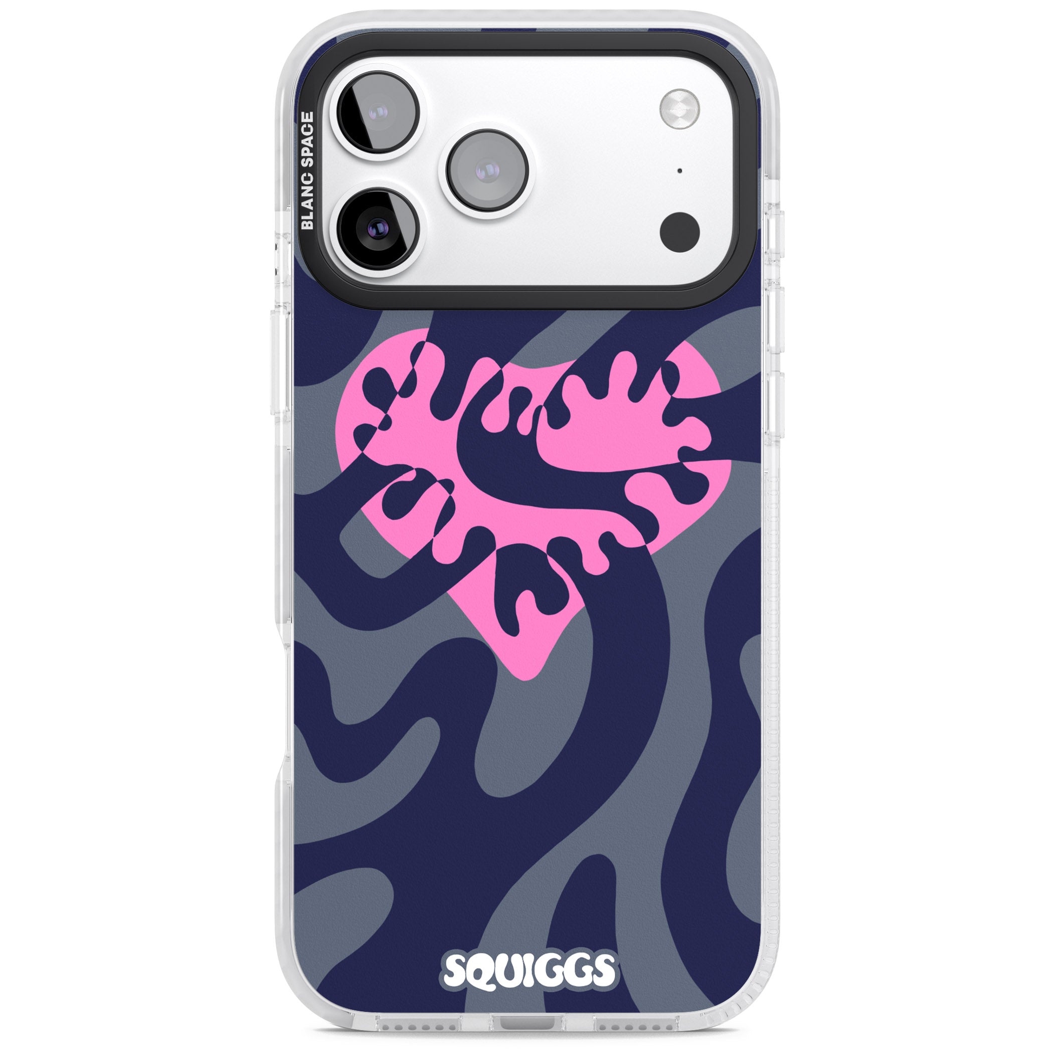 Abstract Heart iPhone 17 Pro Impact Pro Clear Phone Case