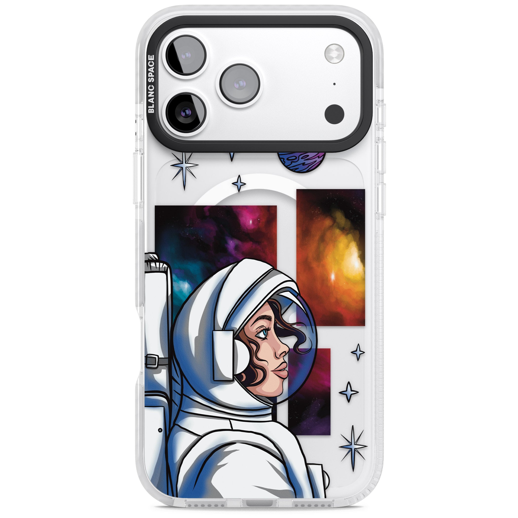 Cosmic Ambition iPhone 17 Pro Impact Pro Clear Phone Case