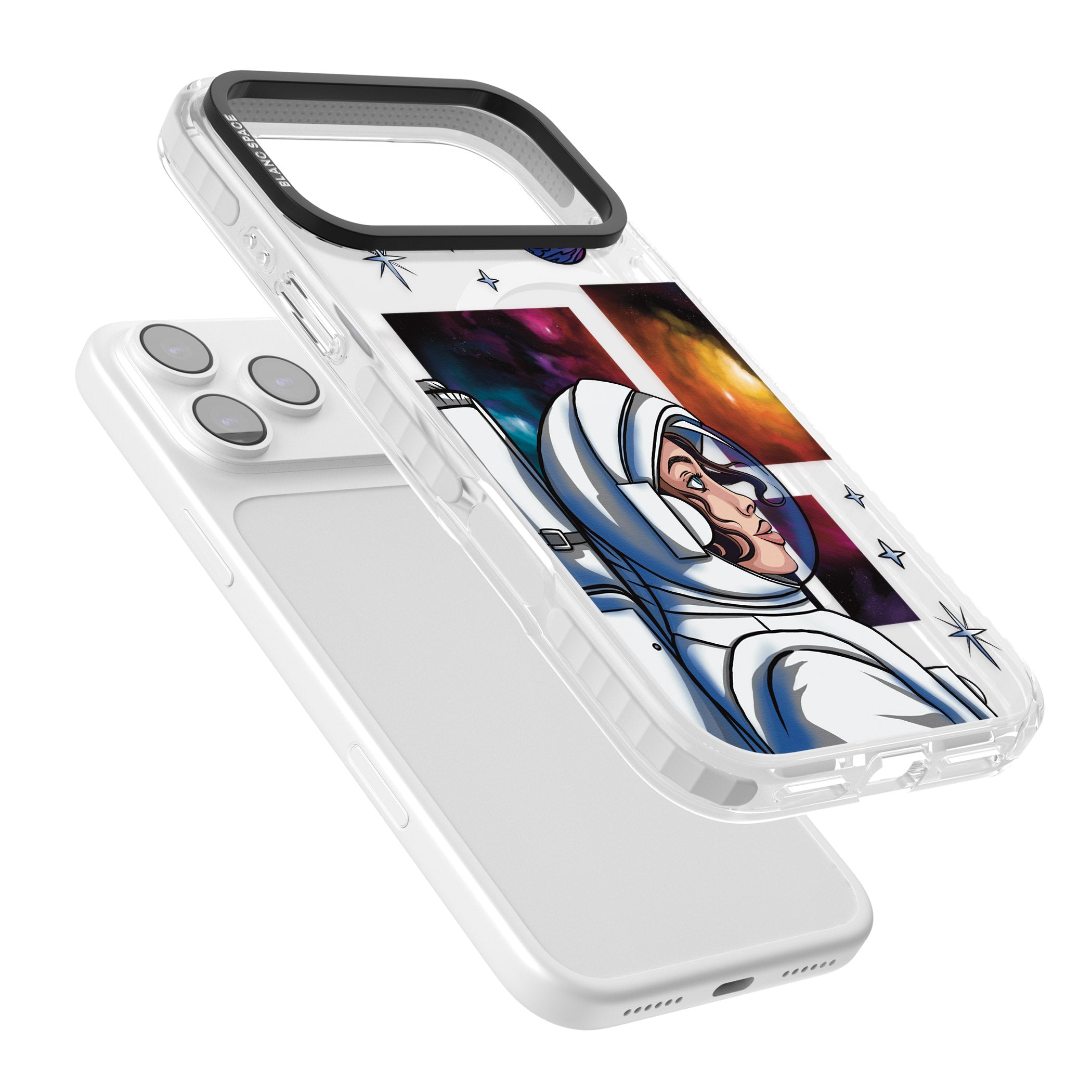 Cosmic Ambition iPhone 17 Pro Impact Pro Clear Phone Case Colours