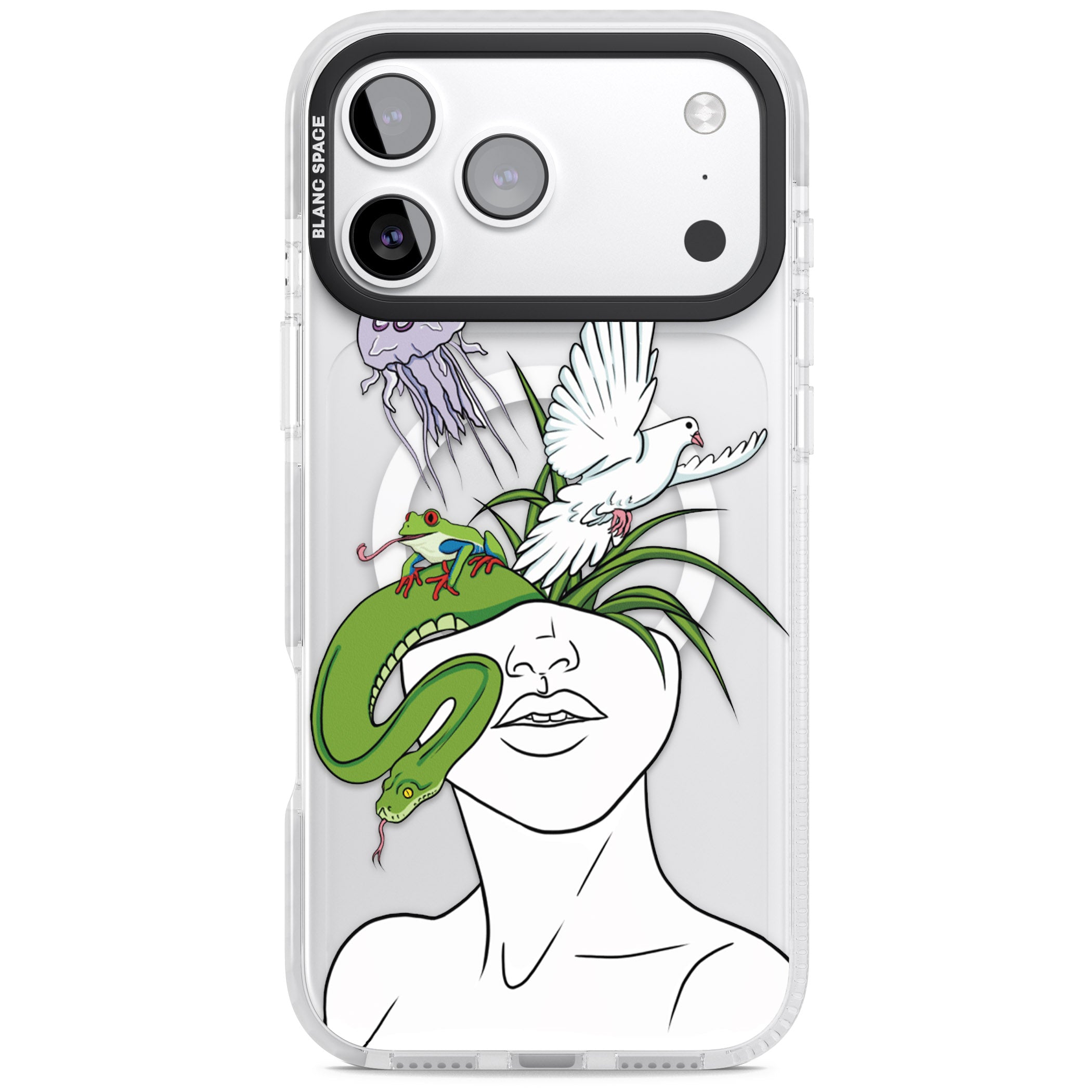Wild Thoughts iPhone 17 Pro Impact Pro Clear Phone Case