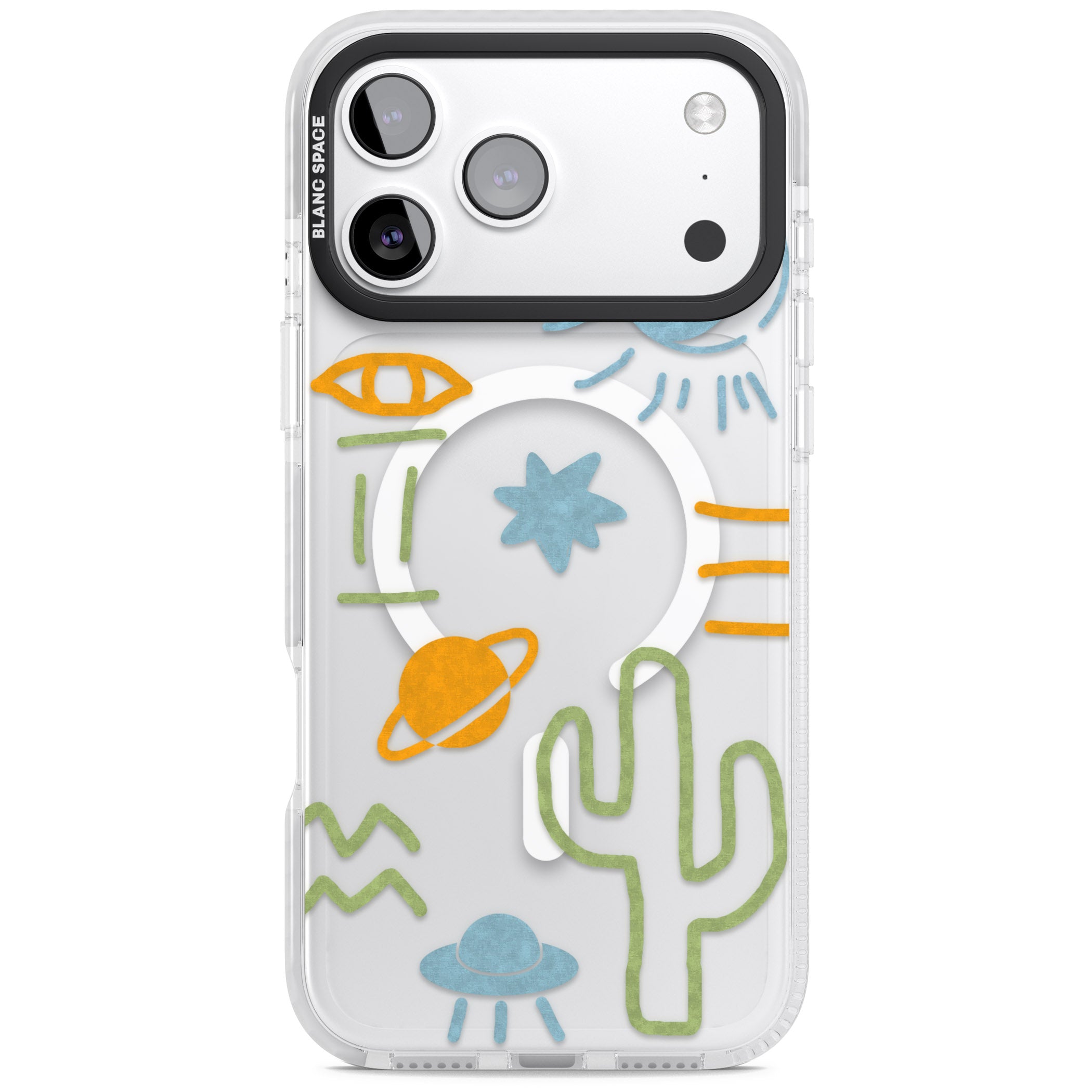 Summer Heat iPhone 17 Pro Impact Pro Clear Phone Case
