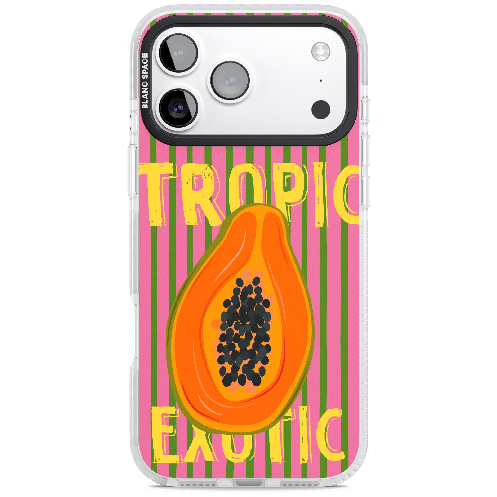 Tropic Exotic iPhone 17 Pro Impact Pro Clear Phone Case