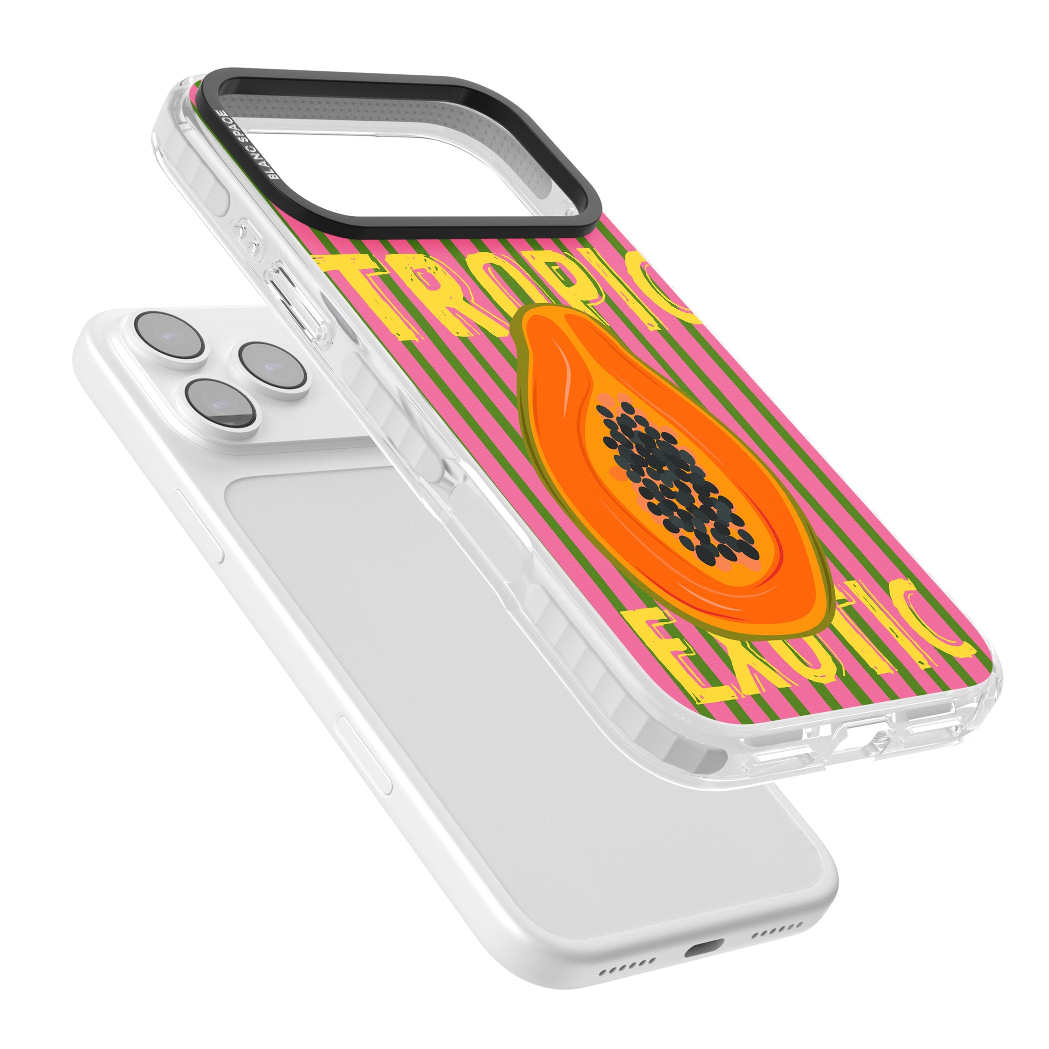 Tropic Exotic iPhone 17 Pro Impact Pro Clear Phone Case Colours