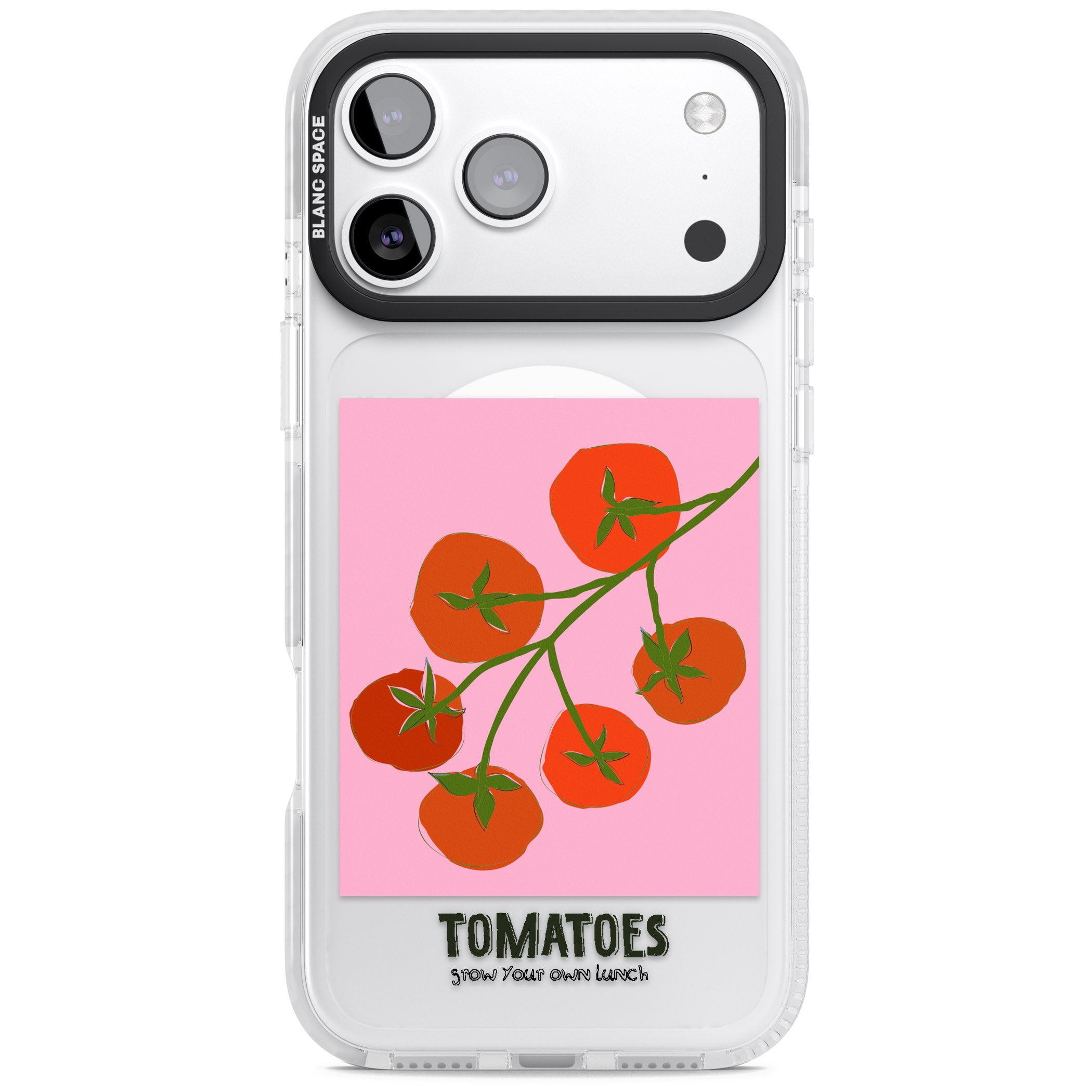 Own Tomatoes iPhone 17 Pro Impact Pro Clear Phone Case