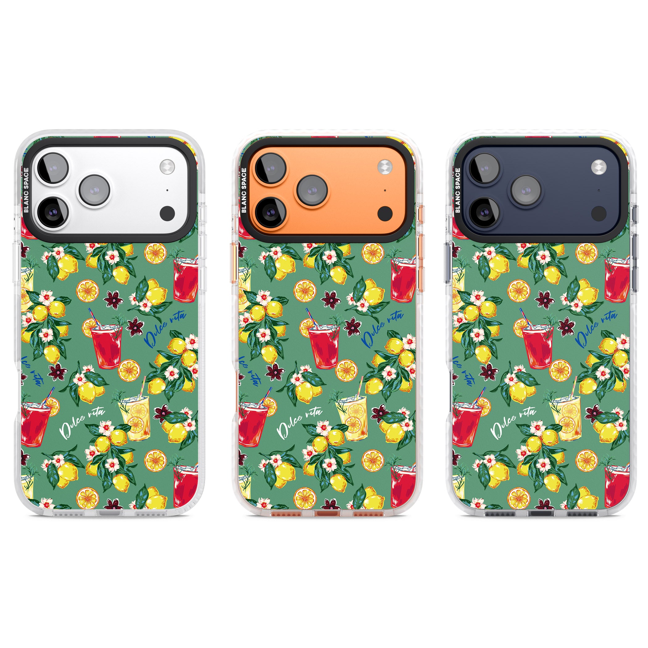 Lemon Cocktails iPhone 17 Pro Impact Pro Clear Phone Case APT Impact Protection