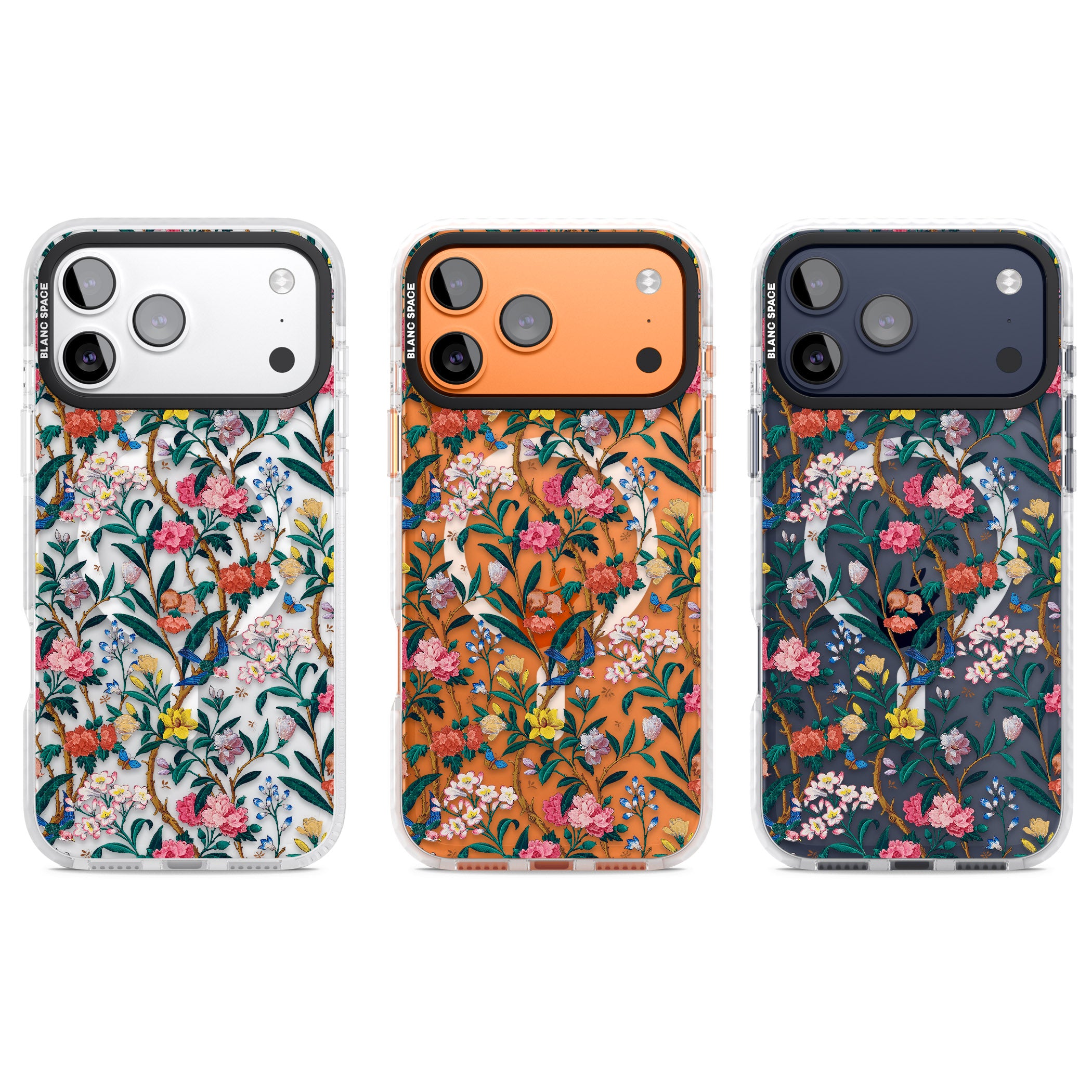 Vines & Flowers iPhone 17 Pro Impact Pro Clear Phone Case APT Impact Protection