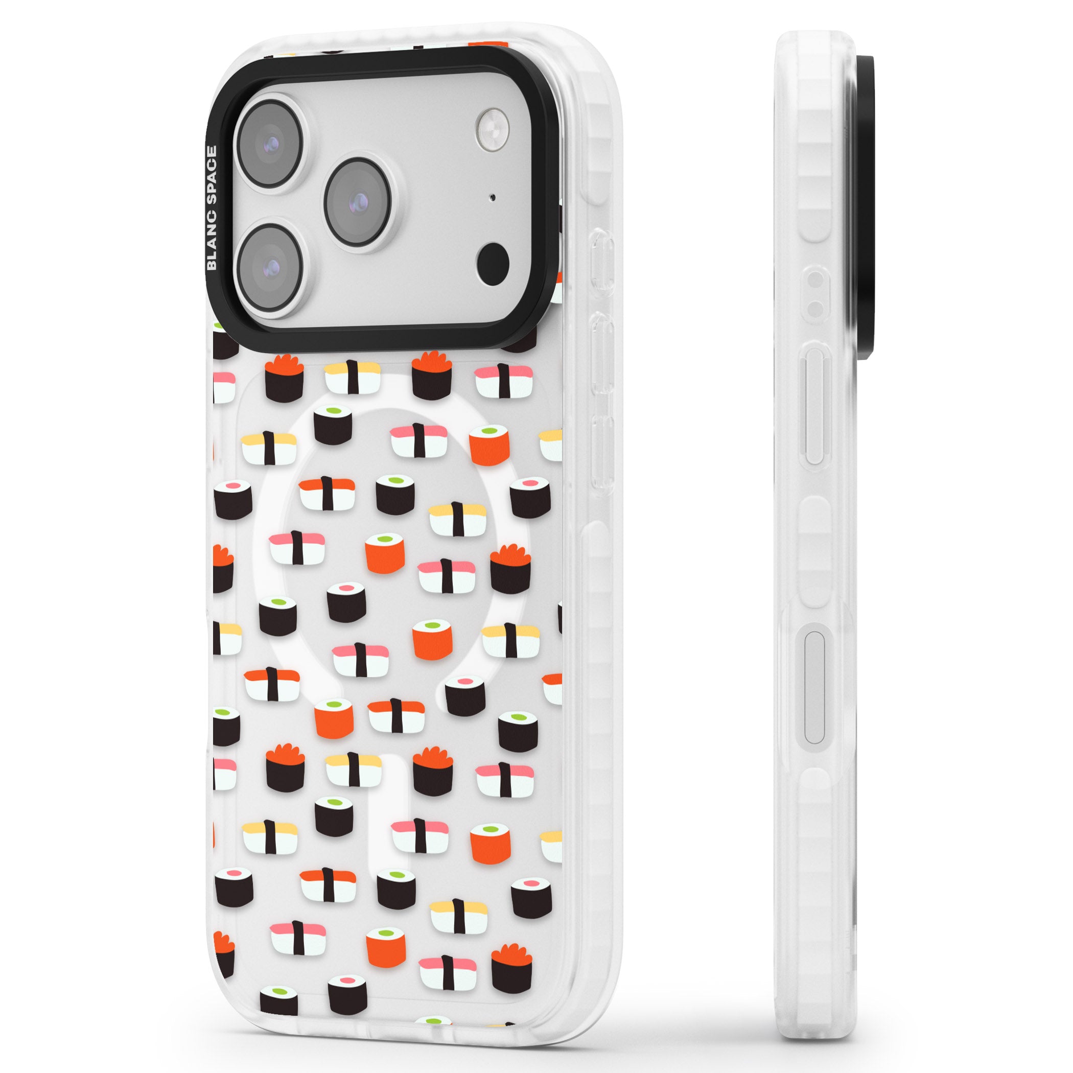 Sushi Pop iPhone 17 Pro Max Impact Pro Clear Phone Case Side Profile