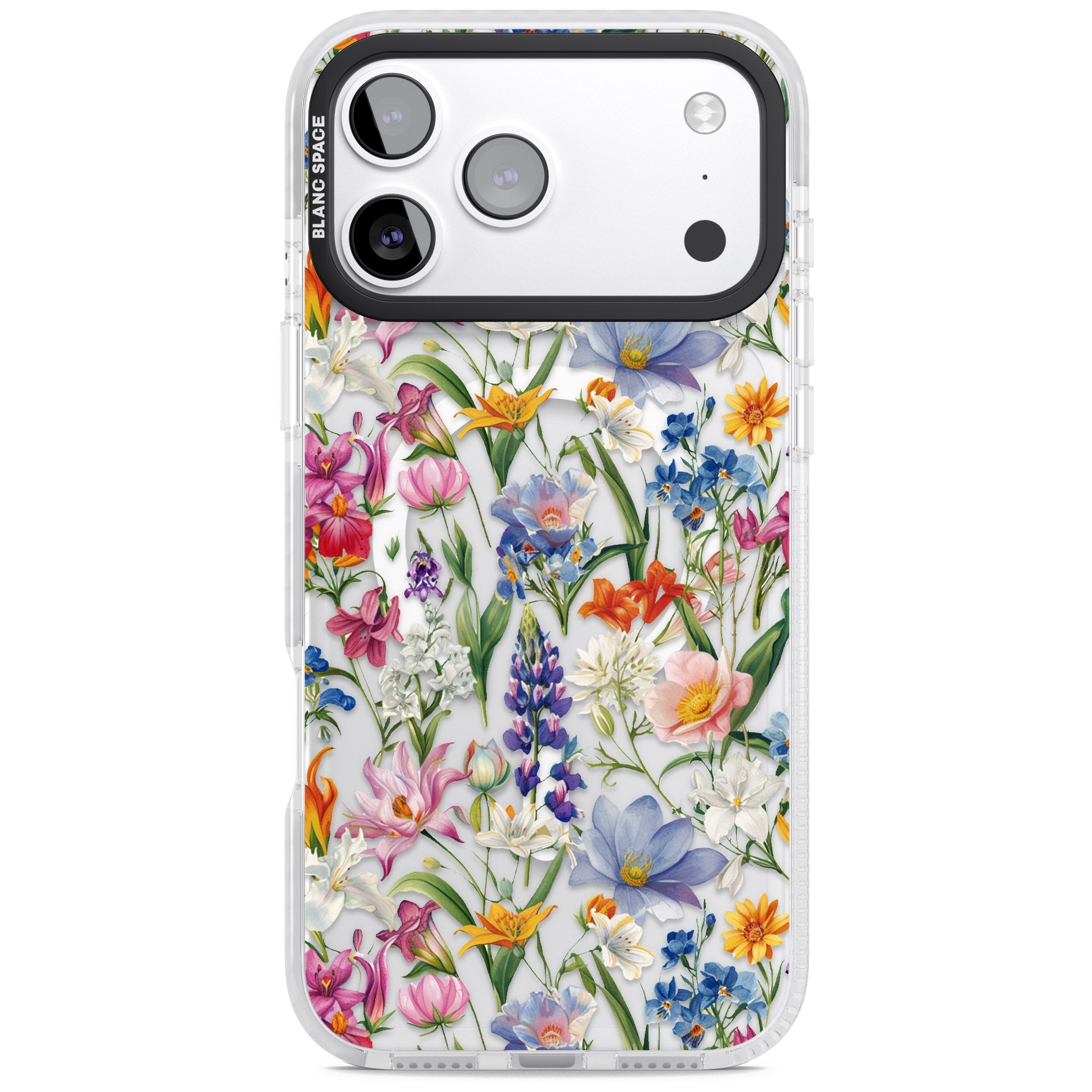 Vintage Wildflowers iPhone 17 Pro Impact Pro Clear Phone Case