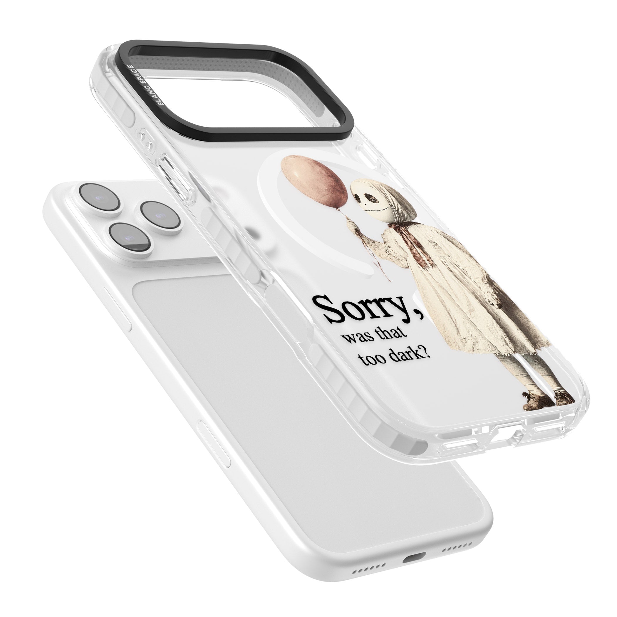 Sorry Was That Too Dark iPhone 17 Pro Impact Pro Clear Phone Case Colours