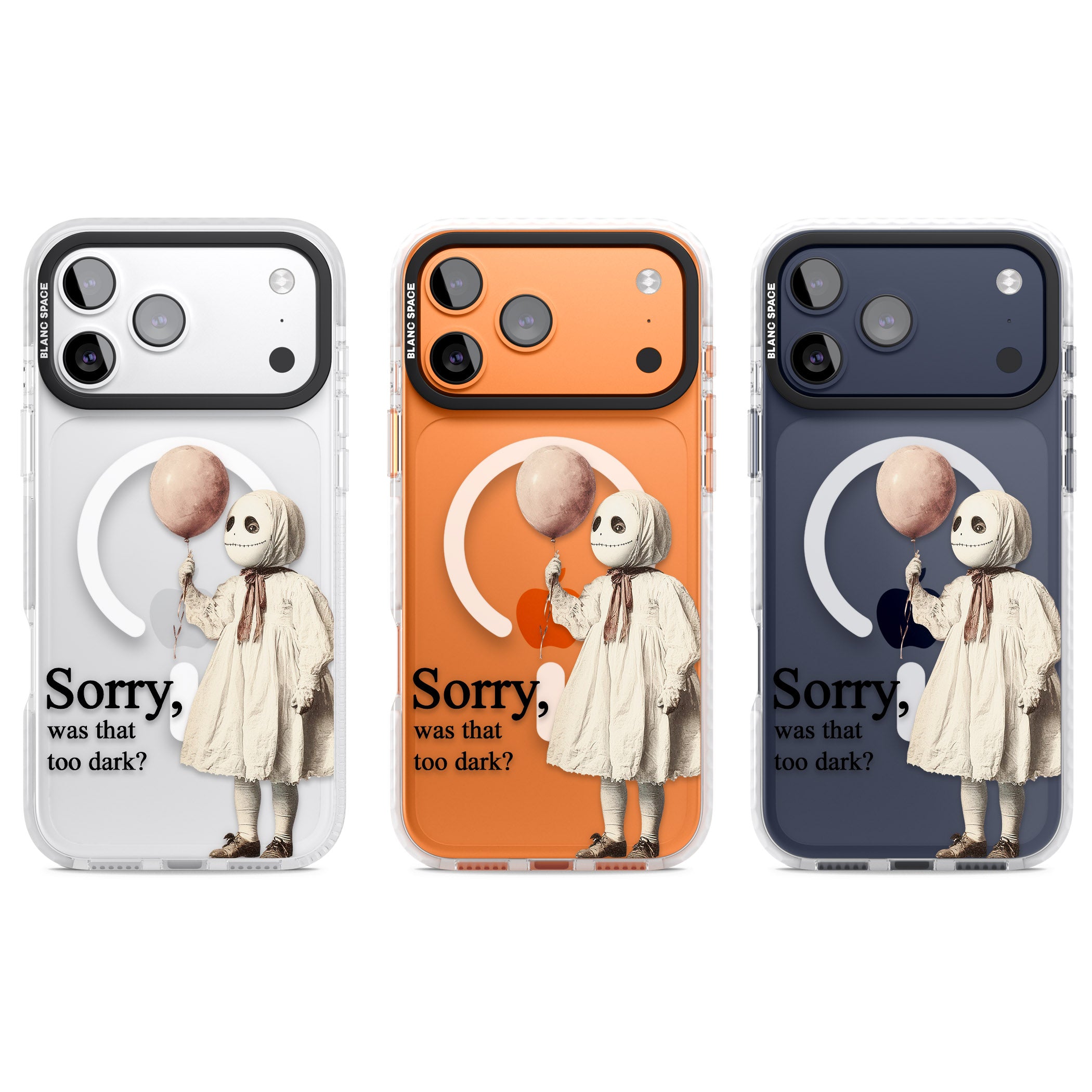 Sorry Was That Too Dark iPhone 17 Pro Impact Pro Clear Phone Case APT Impact Protection