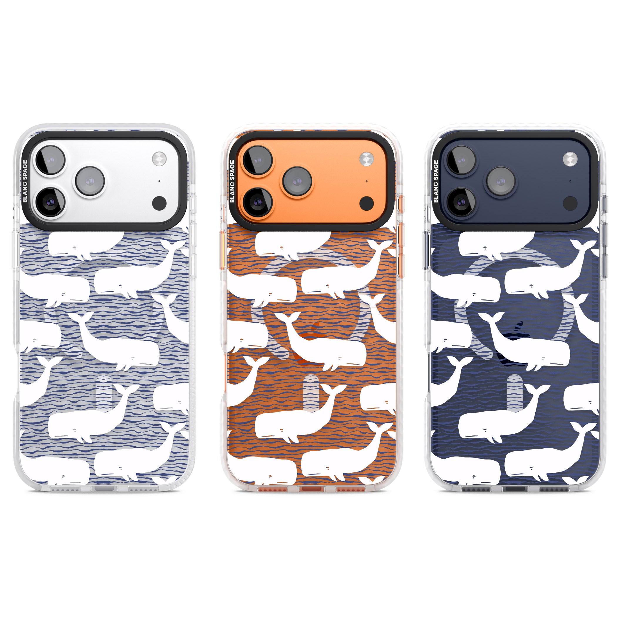 Whale Wave iPhone 17 Pro Impact Pro Clear Phone Case APT Impact Protection