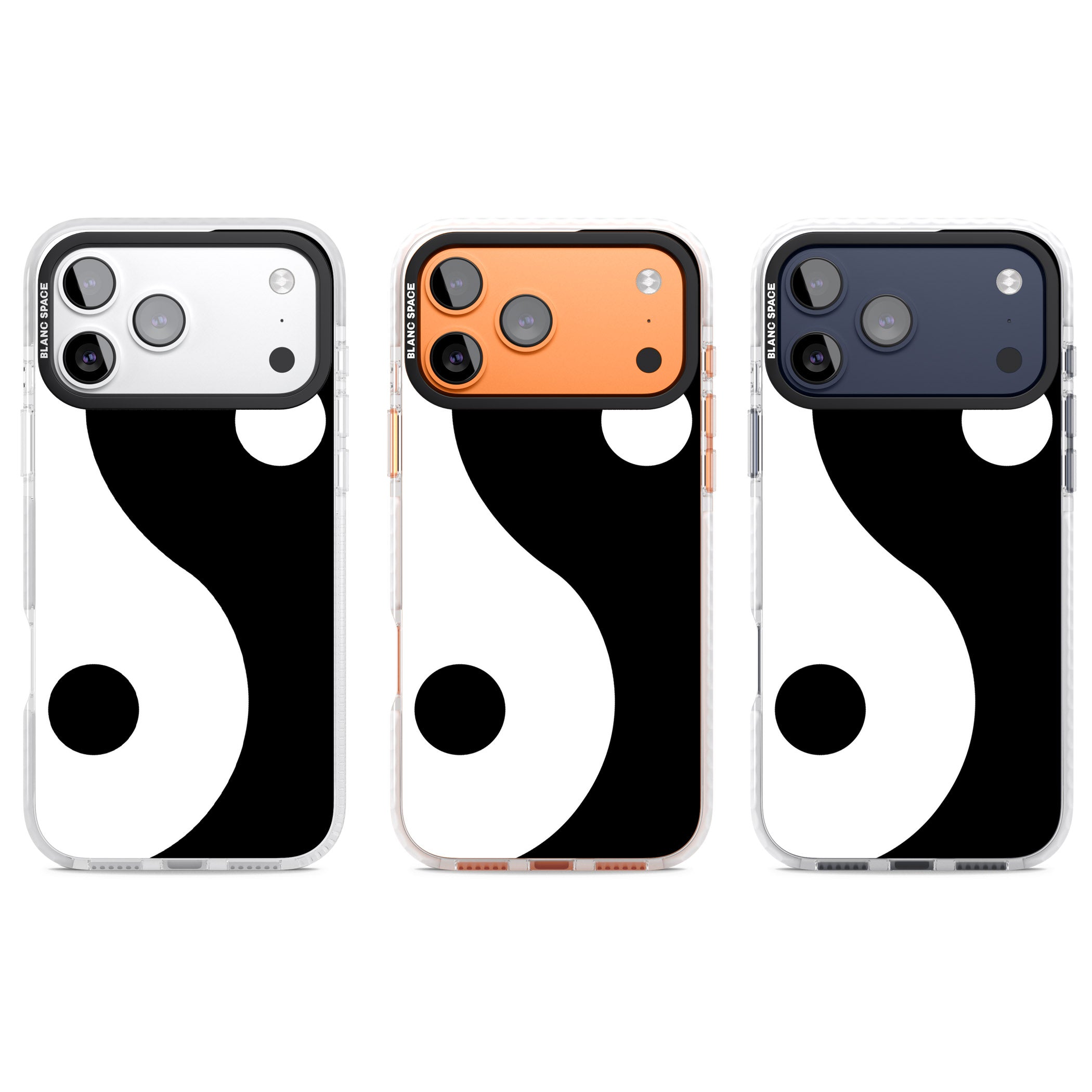Large Yin Yang iPhone 17 Pro Impact Pro Clear Phone Case APT Impact Protection