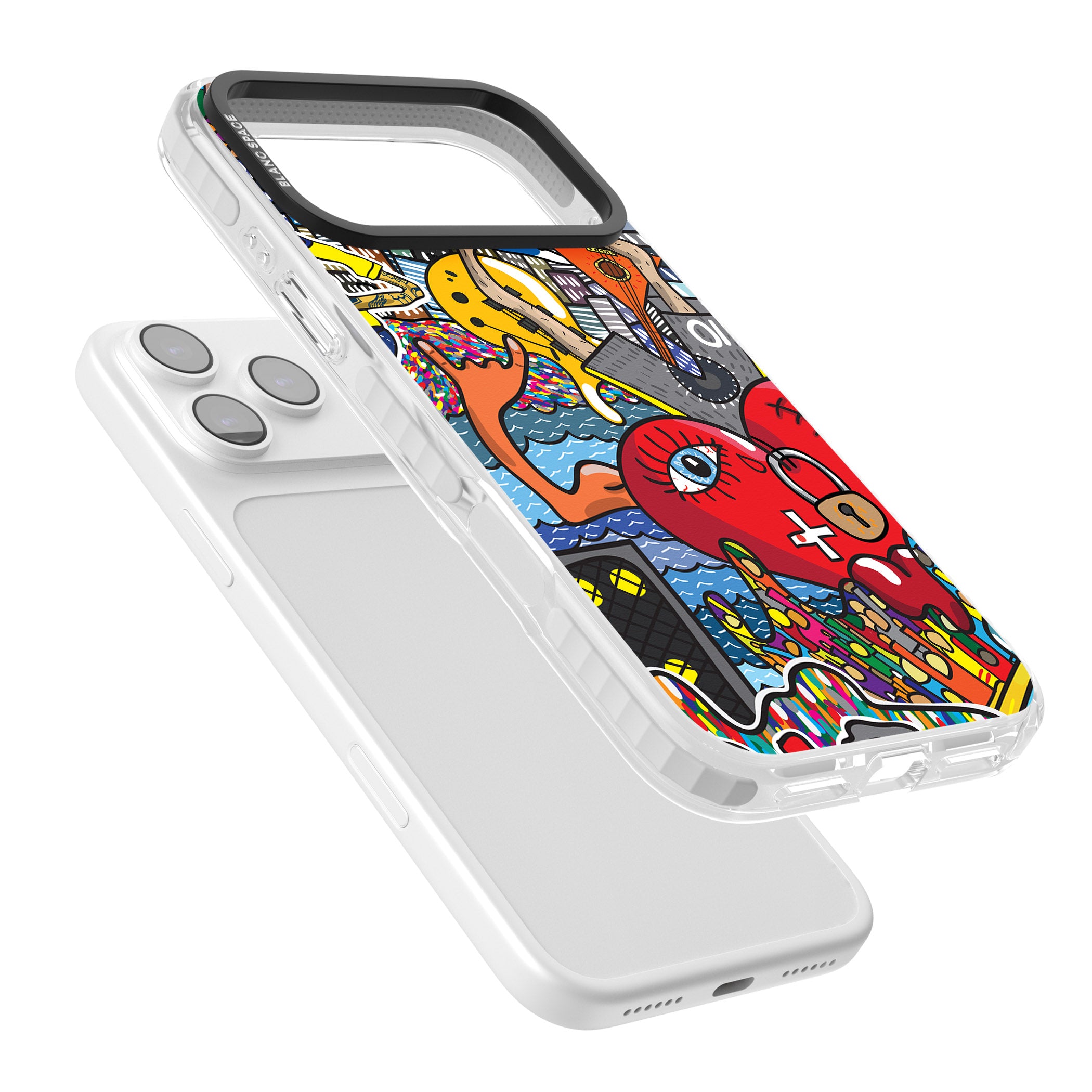 Crowd Tsunami iPhone 17 Pro Impact Pro Clear Phone Case Colours
