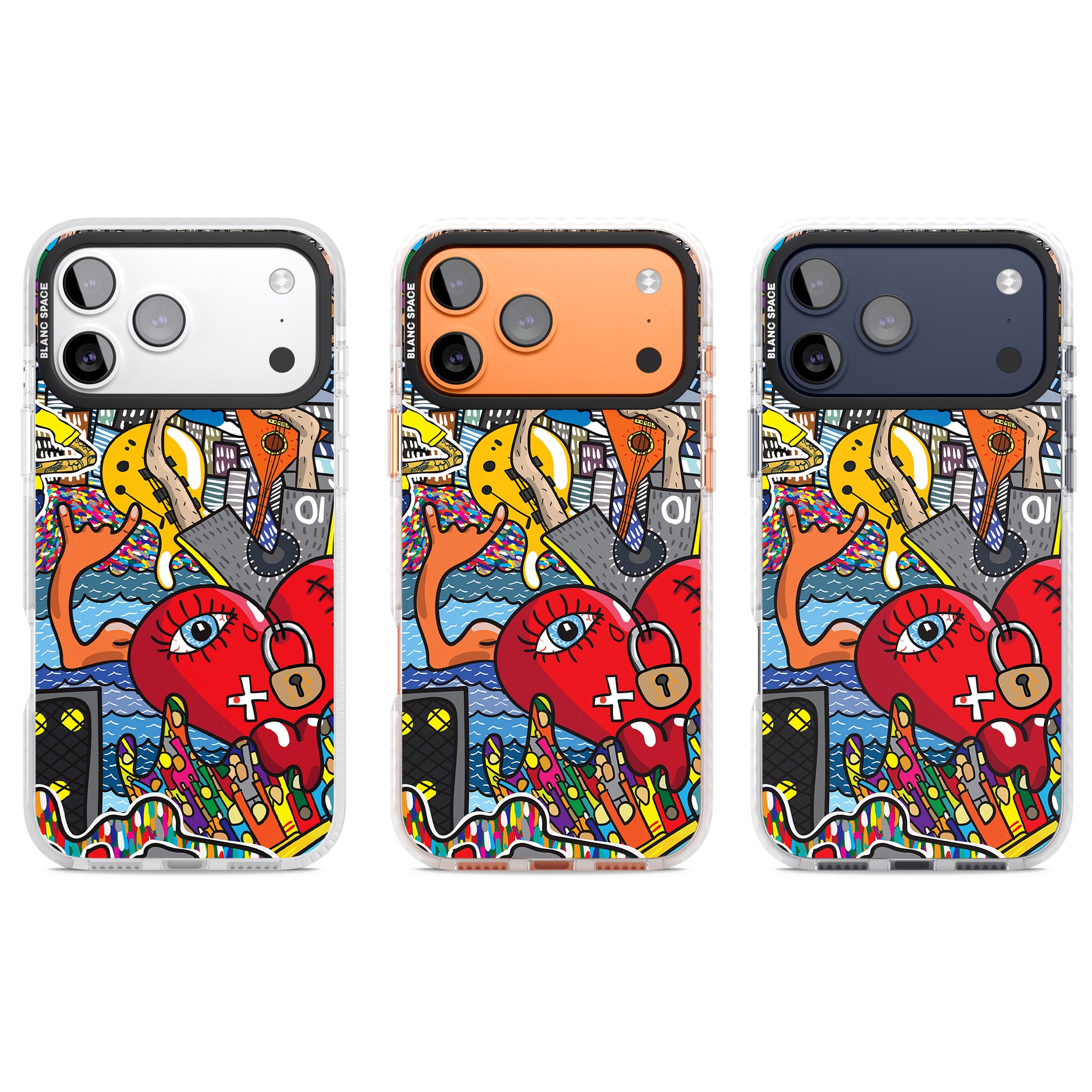 Crowd Tsunami iPhone 17 Pro Impact Pro Clear Phone Case APT Impact Protection