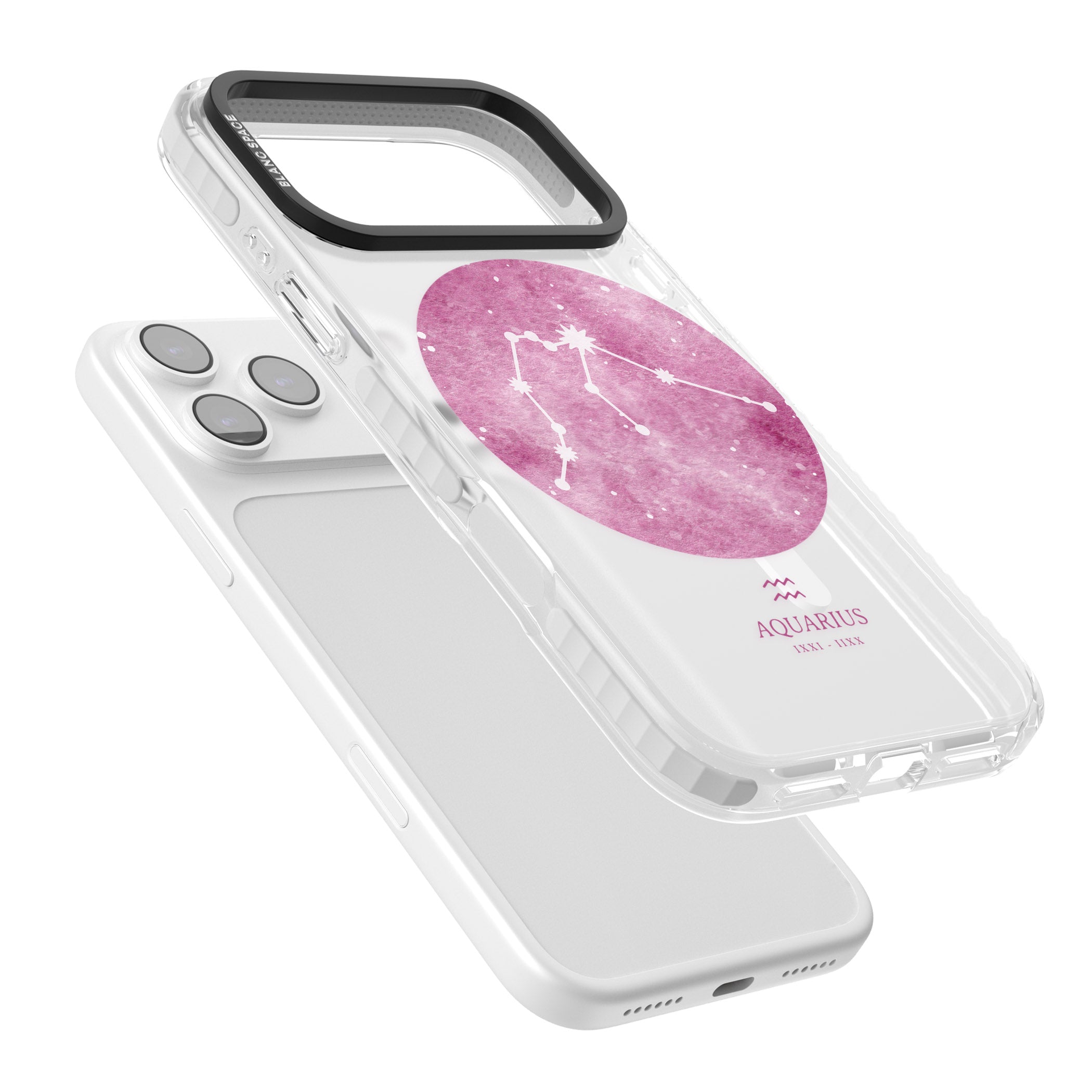 Aquarius Zodiac iPhone 17 Pro Impact Pro Clear Phone Case Colours