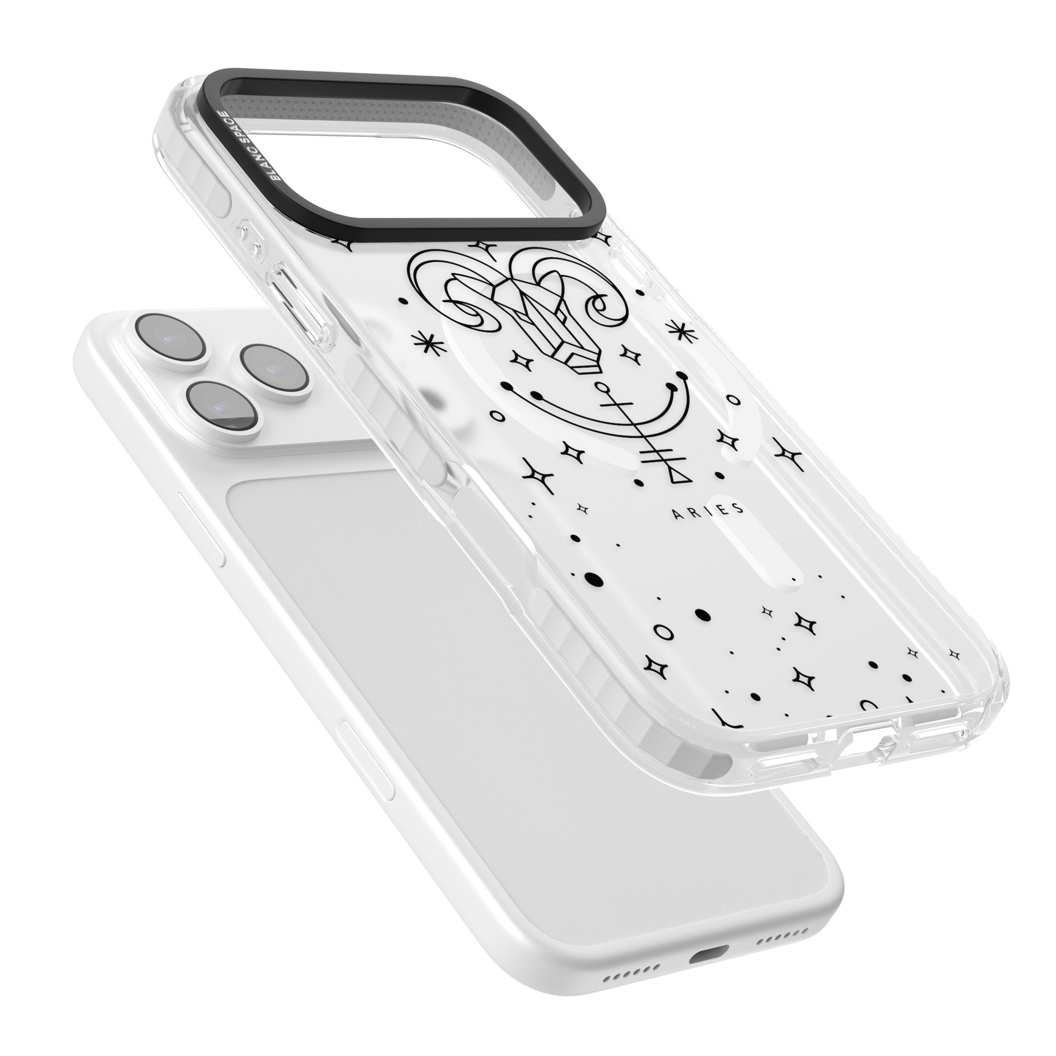 Aries Emblem iPhone 17 Pro Impact Pro Clear Phone Case Colours