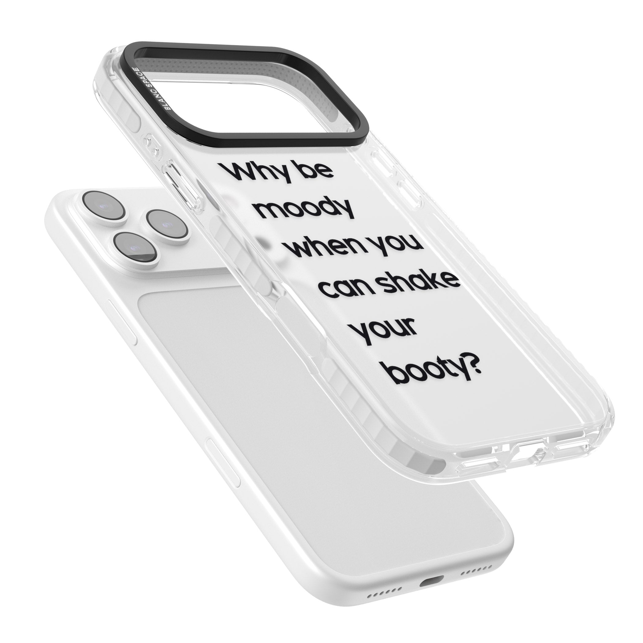 Why Be Moody? iPhone 17 Pro Impact Clear Phone Case Colours