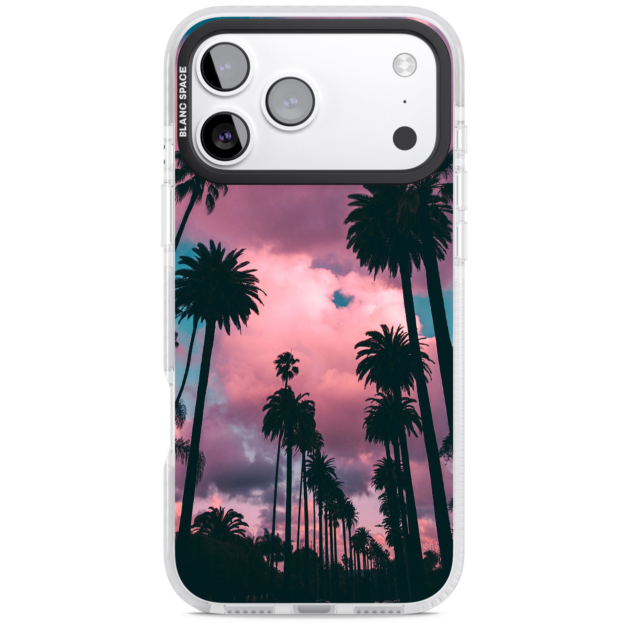 Sunset Palms iPhone 17 Pro Impact Clear Phone Case