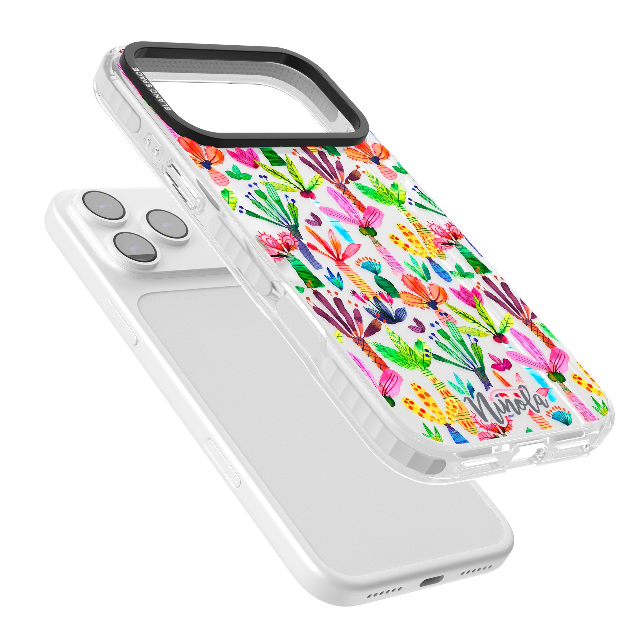 Tropical Botanical iPhone 17 Pro Impact Clear Phone Case Colours