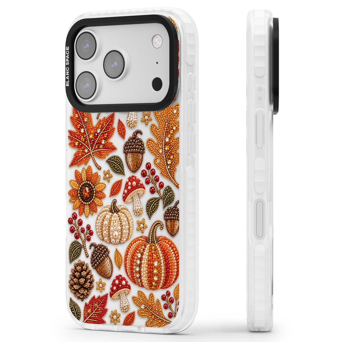 Beaded Autumn iPhone case | Black Impact case for iPhone 17 Pro, iPhone 17 Pro Max