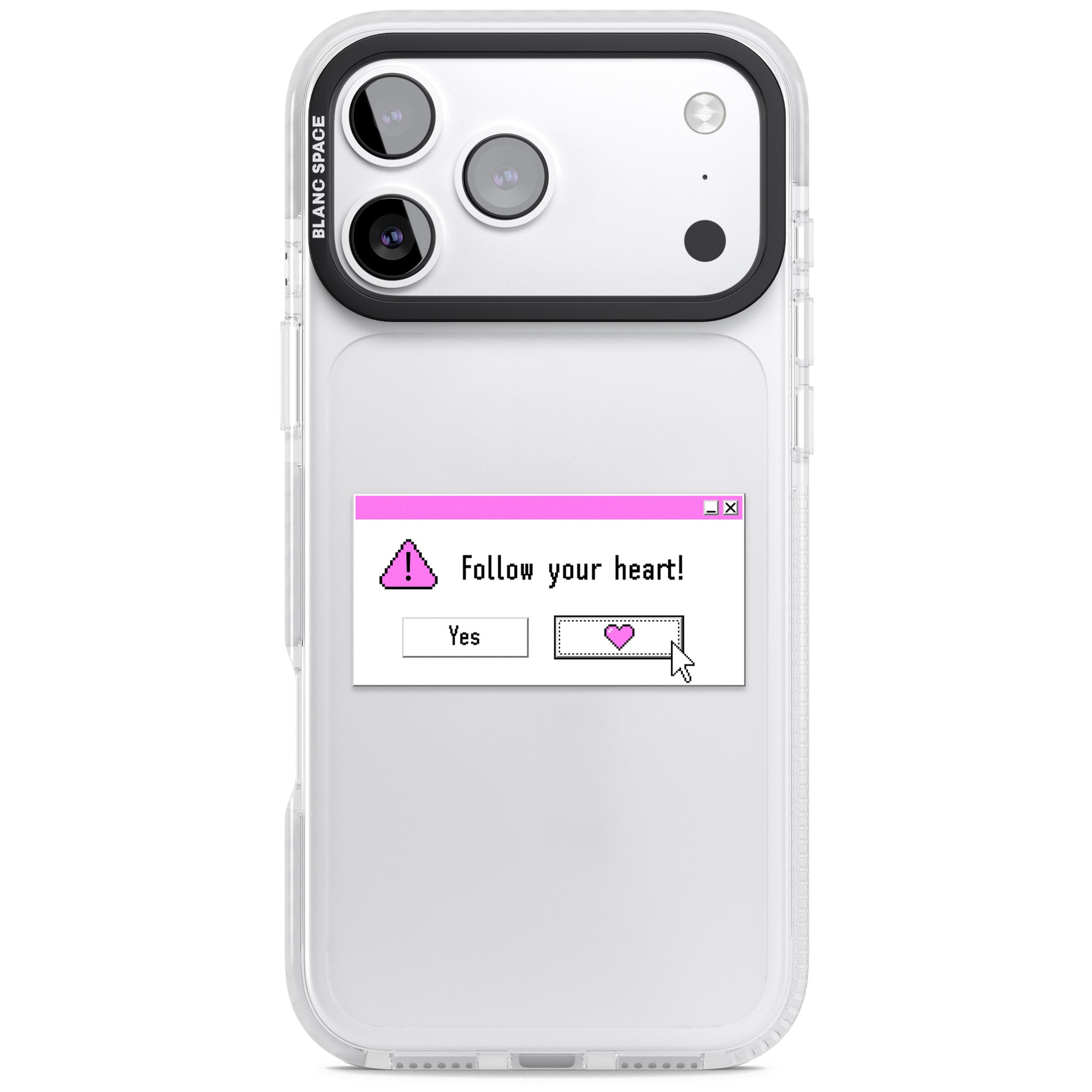 Follow Your Heart.Exe iPhone 17 Pro Impact Clear Phone Case