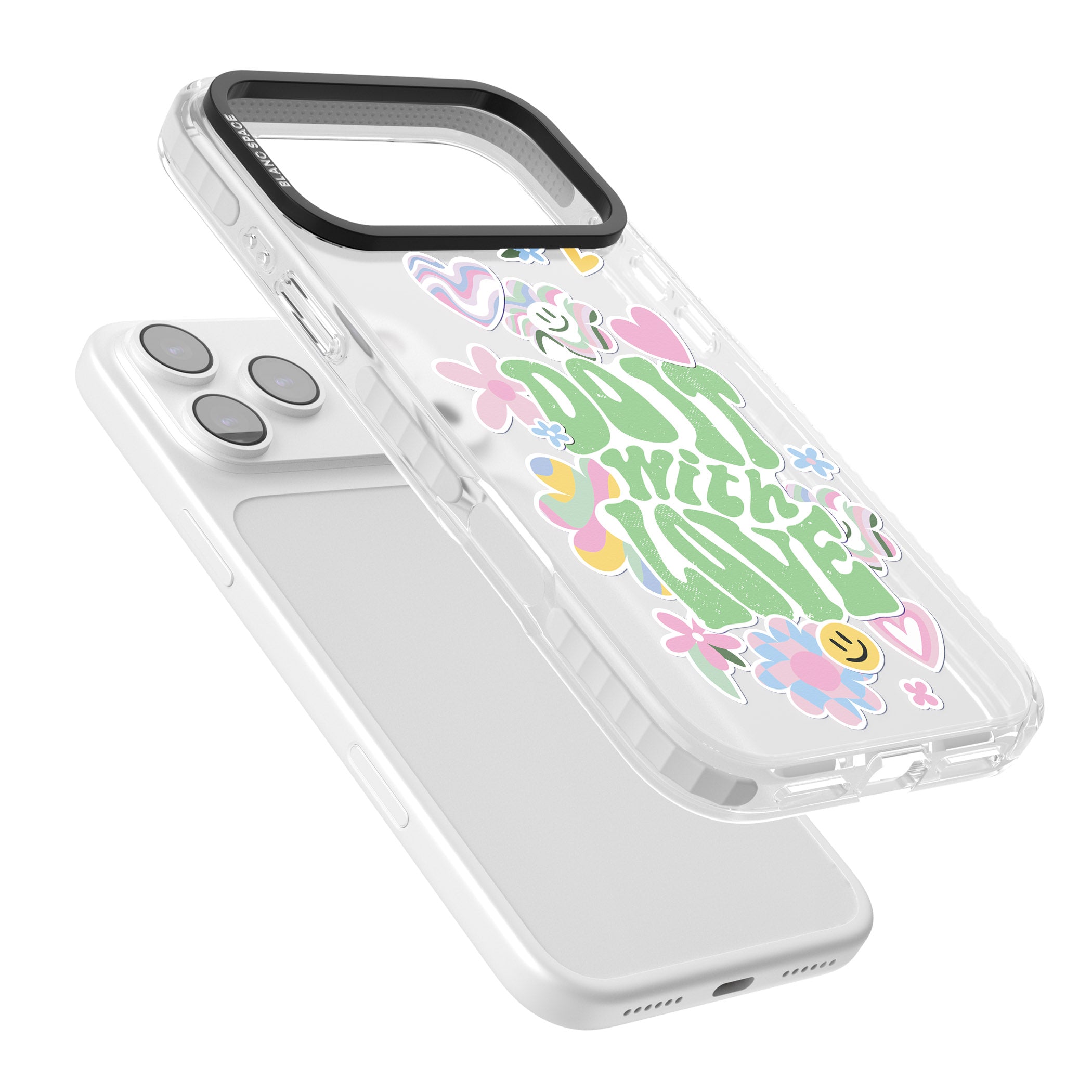 Do It With Love iPhone 17 Pro Impact Clear Phone Case Colours