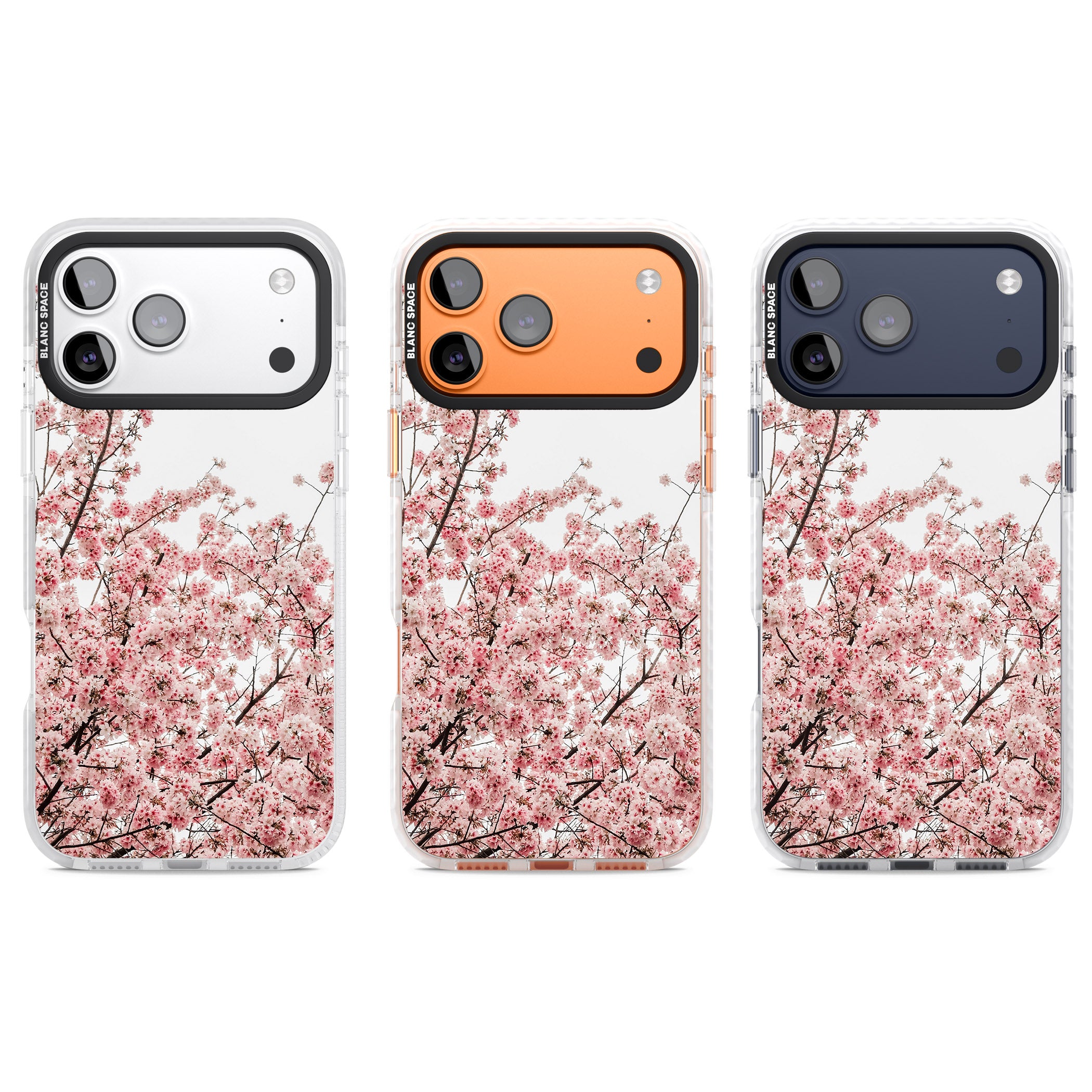 Cherry Blossom Bloom iPhone 17 Pro Impact Clear Phone Case APT Impact Protection