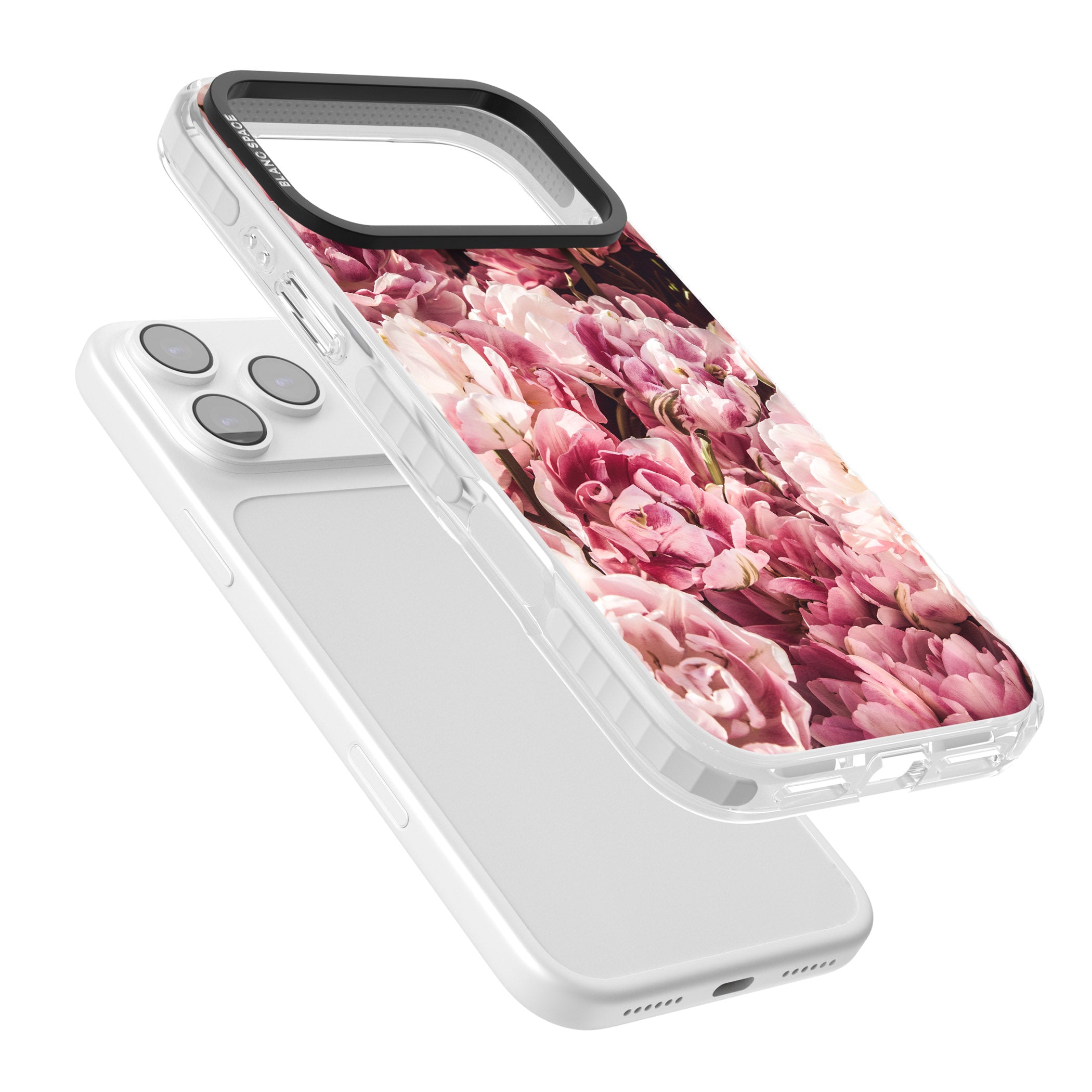 Petal Blush iPhone 17 Pro Impact Clear Phone Case Colours