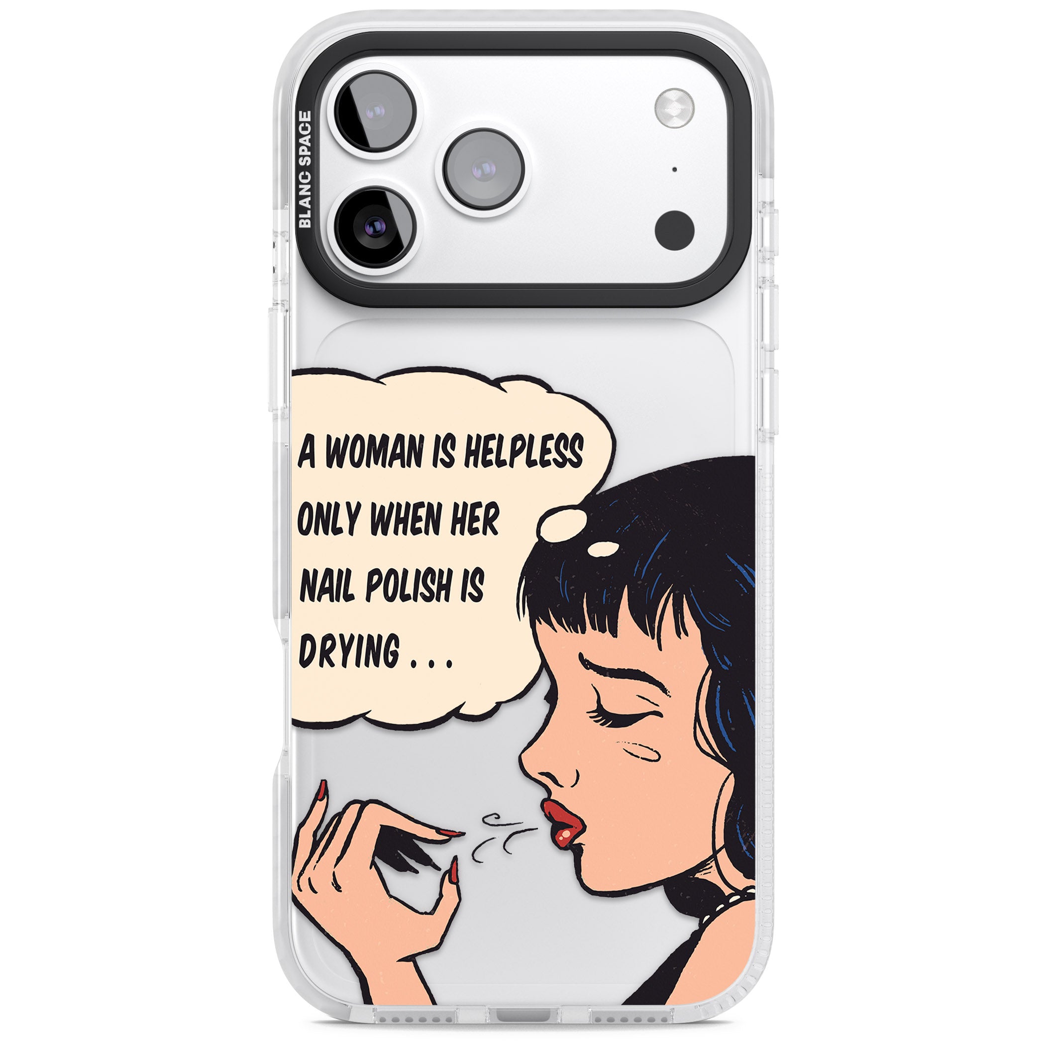 Drying Nails Pop Art iPhone 17 Pro Impact Clear Phone Case