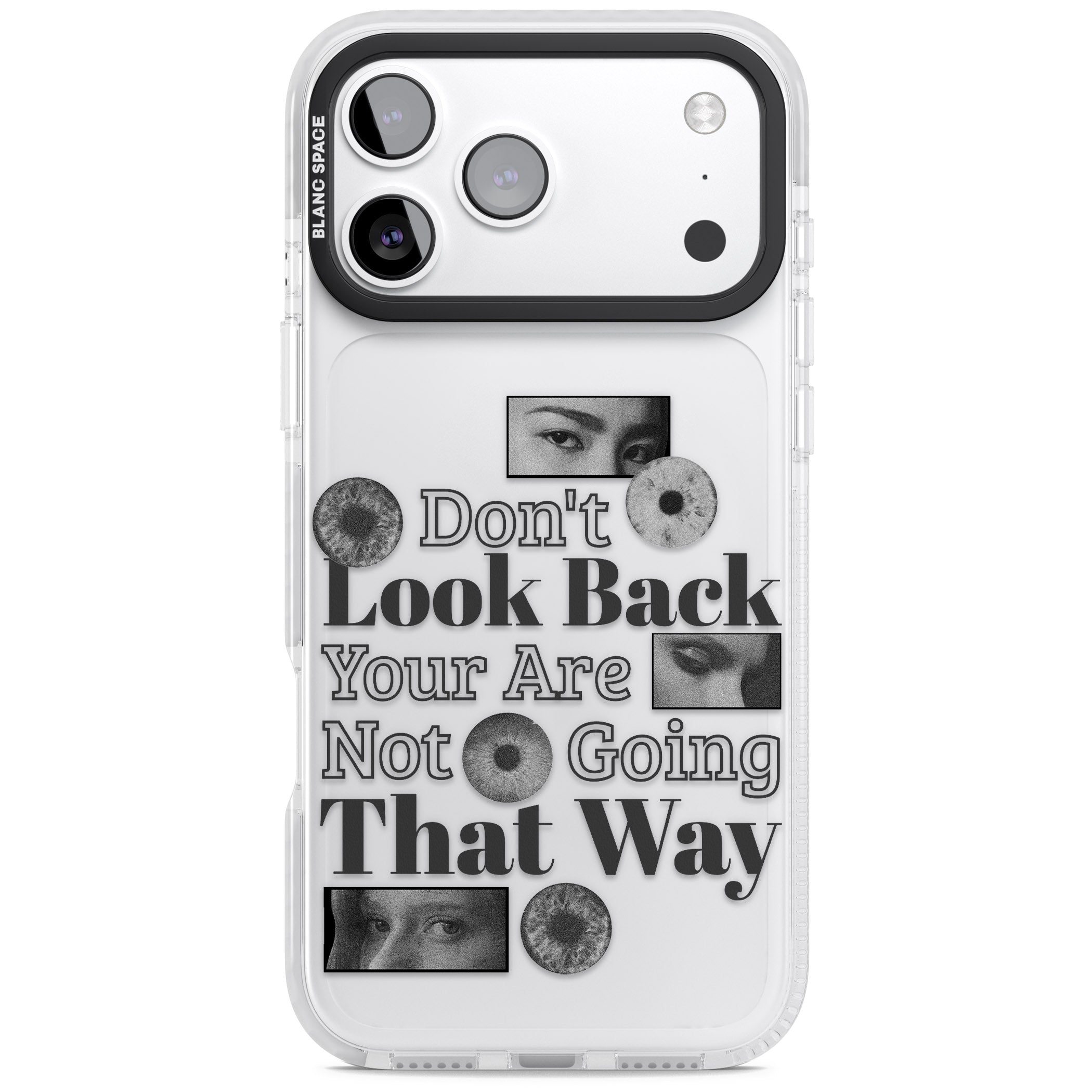 Dont Look Back iPhone 17 Pro Max Impact Clear Phone Case