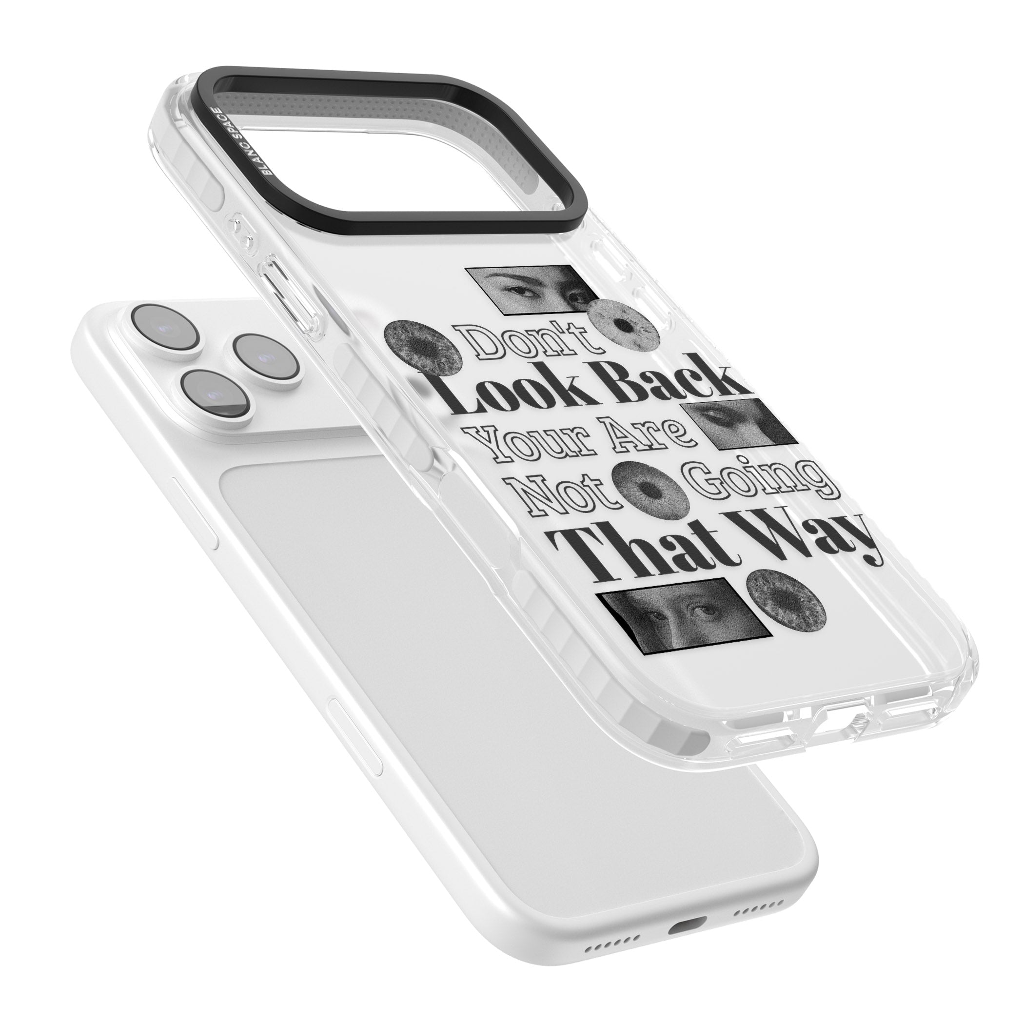 Dont Look Back iPhone 17 Pro Impact Clear Phone Case Colours